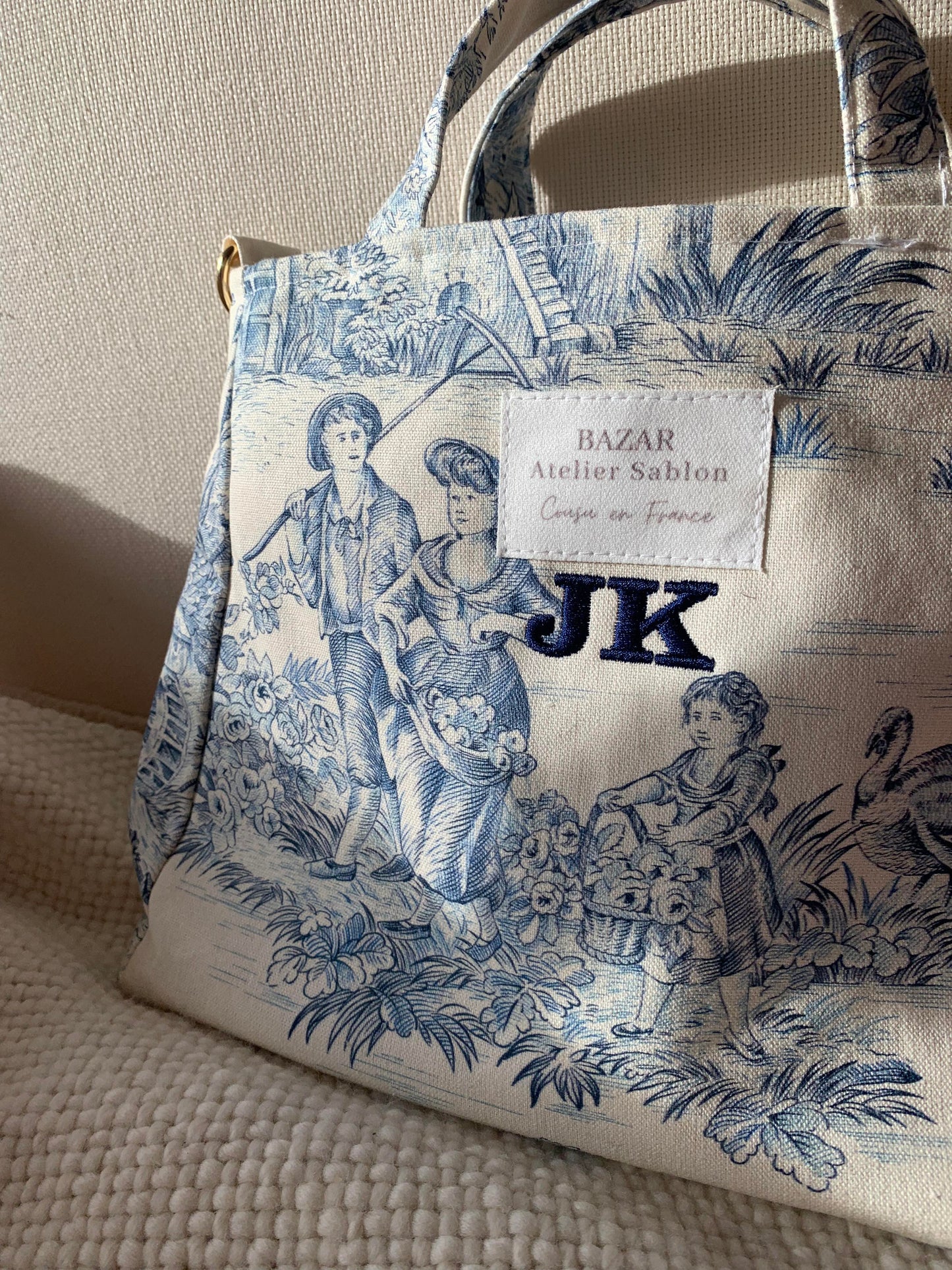 Mini Cabas - Jouy de Fruits Bleu