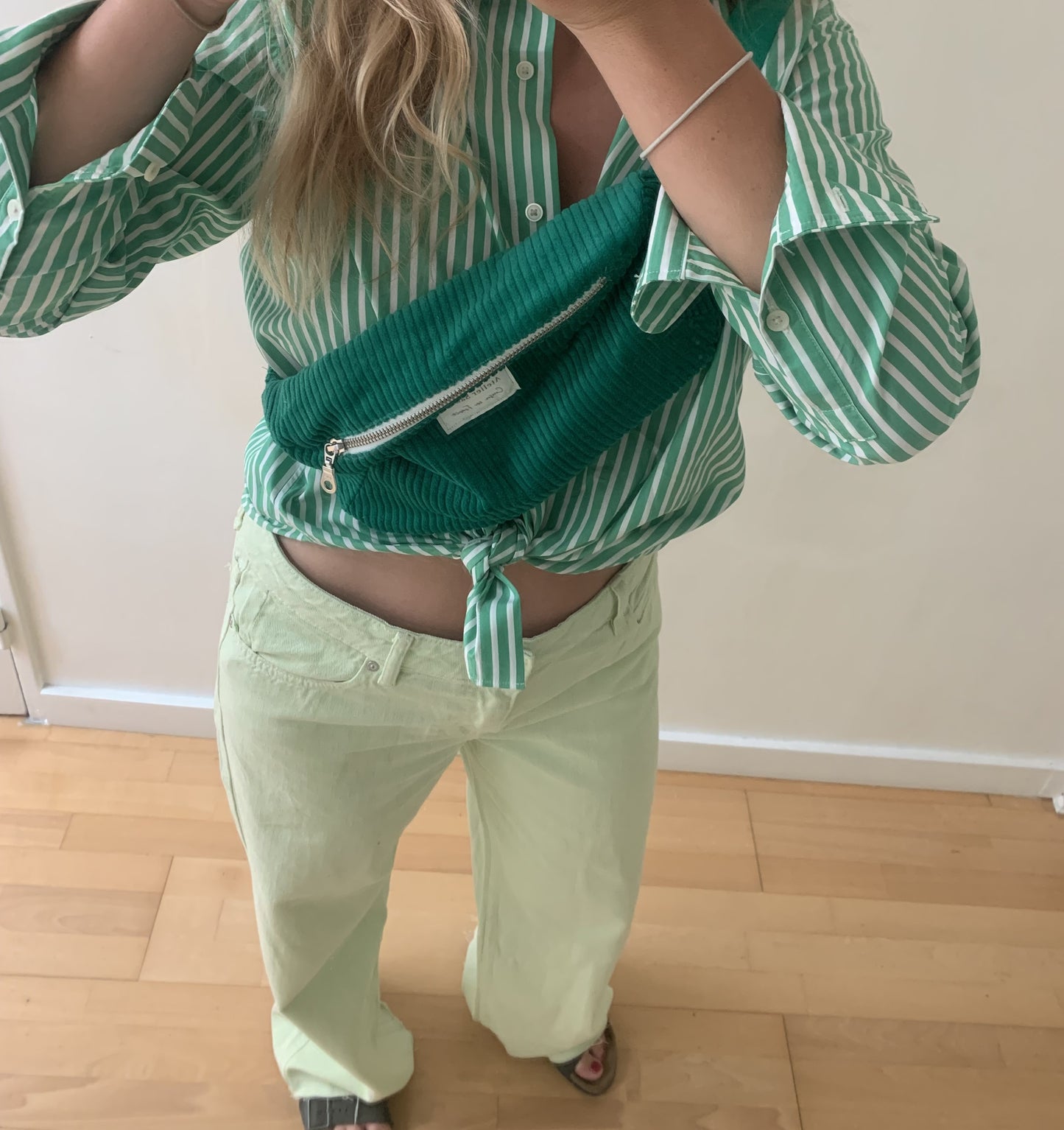 Banane - Velours Vert Emeraude