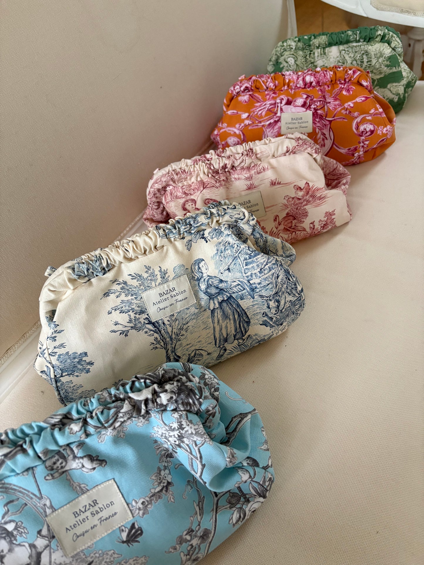 Clutch - Jouy de Fruits Taupe & Lila