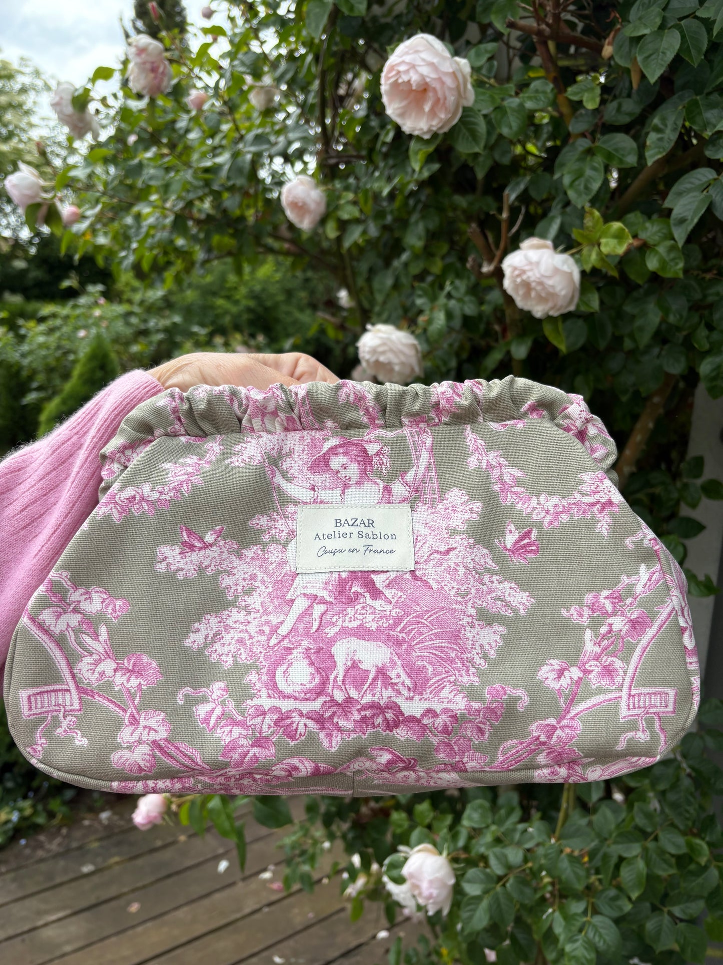 Clutch - Jouy de Fruits Taupe & Lila