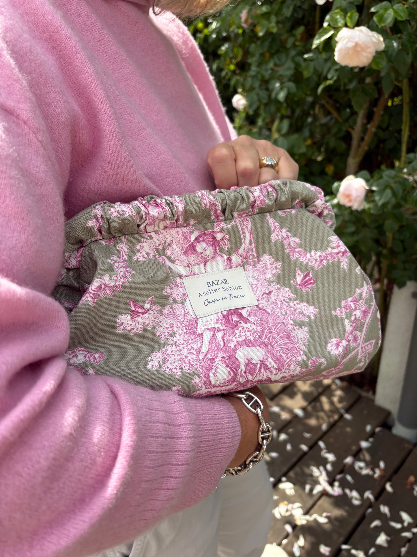 Clutch - Jouy de Fruits Taupe & Lila