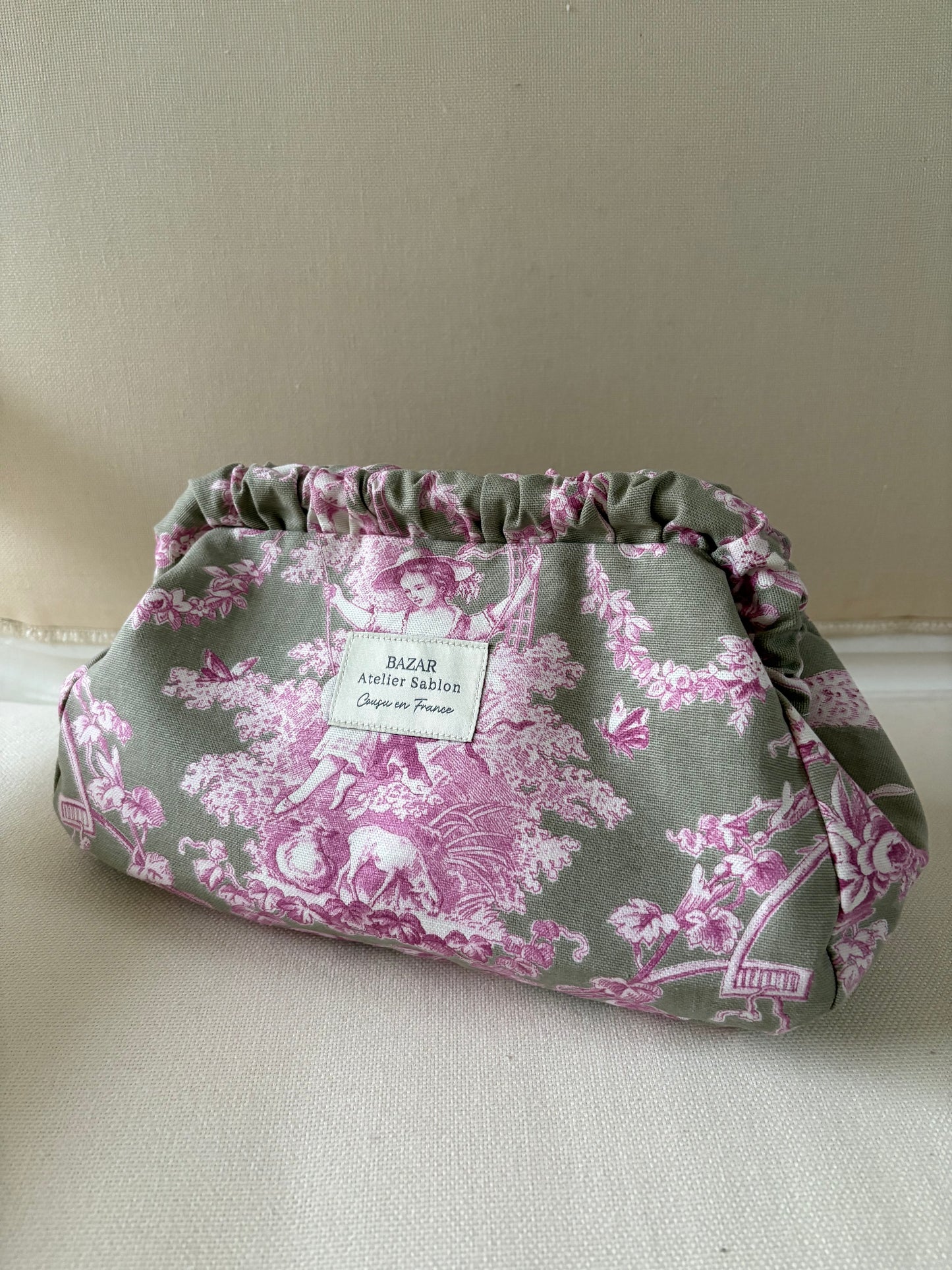 Clutch - Jouy de Fruits Taupe & Lila