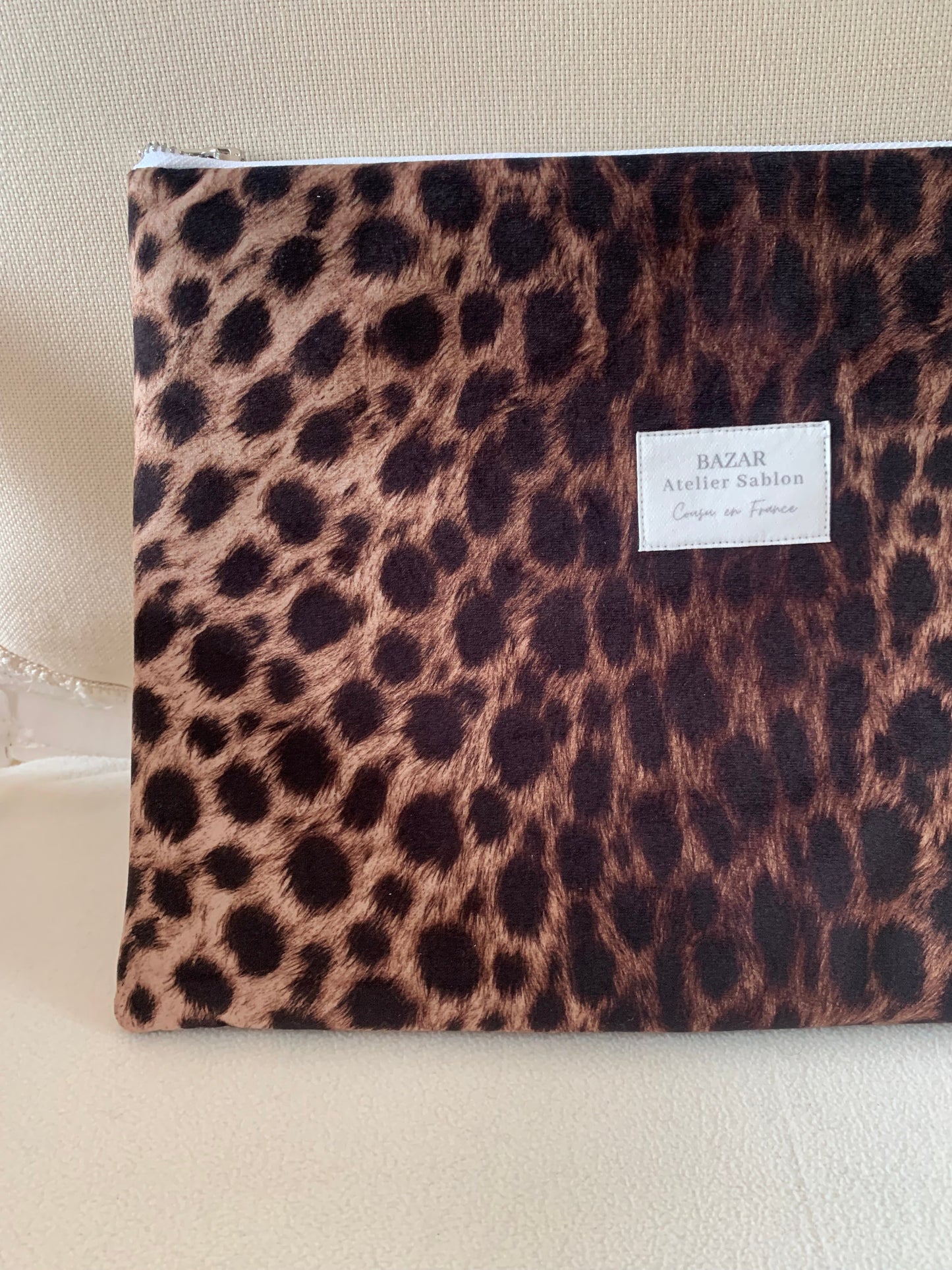 Pochette Ordinateur 14'' - Pile Poil Léopard