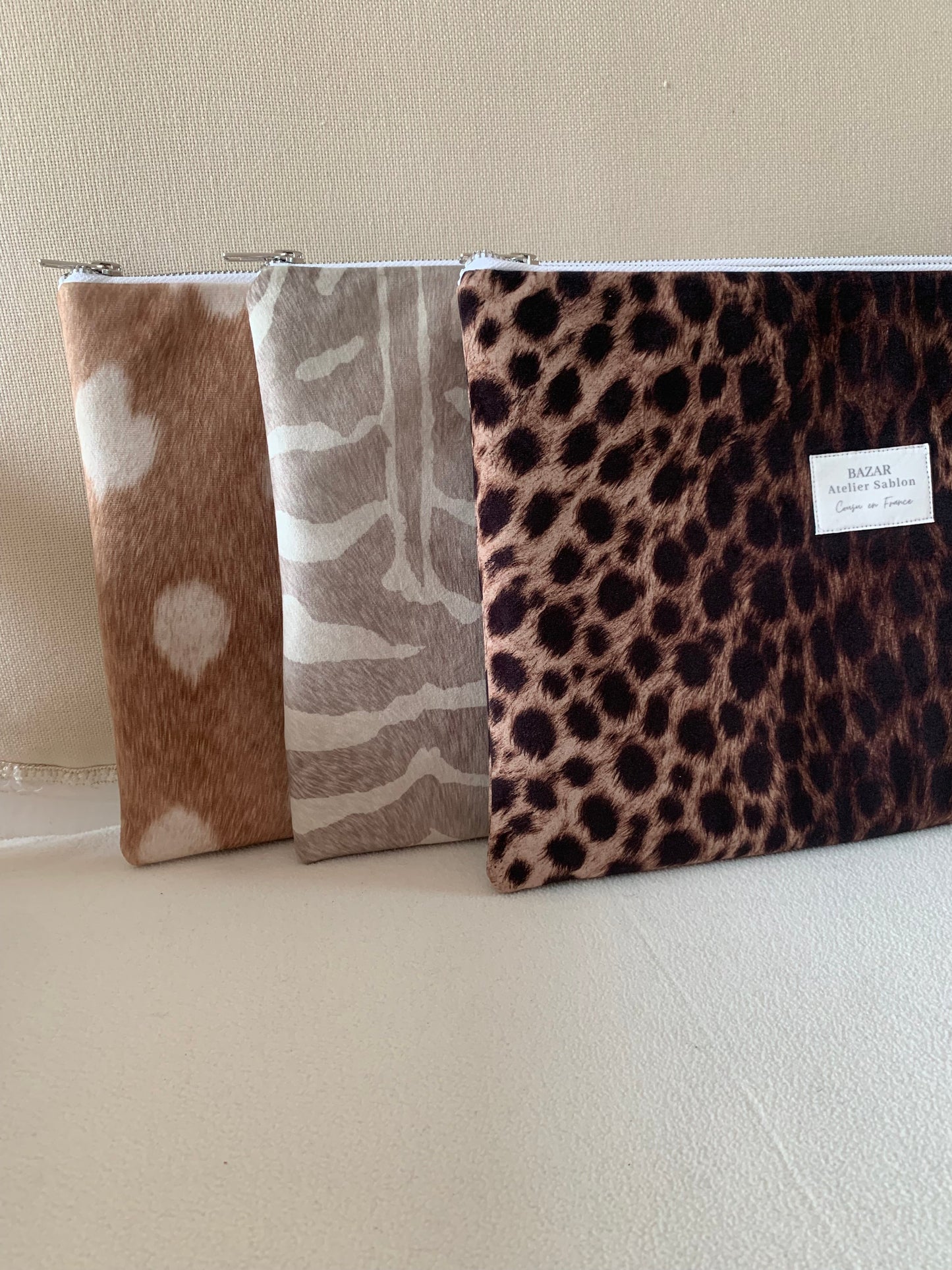 Pochette Ordinateur 14'' - Pile Poil Léopard