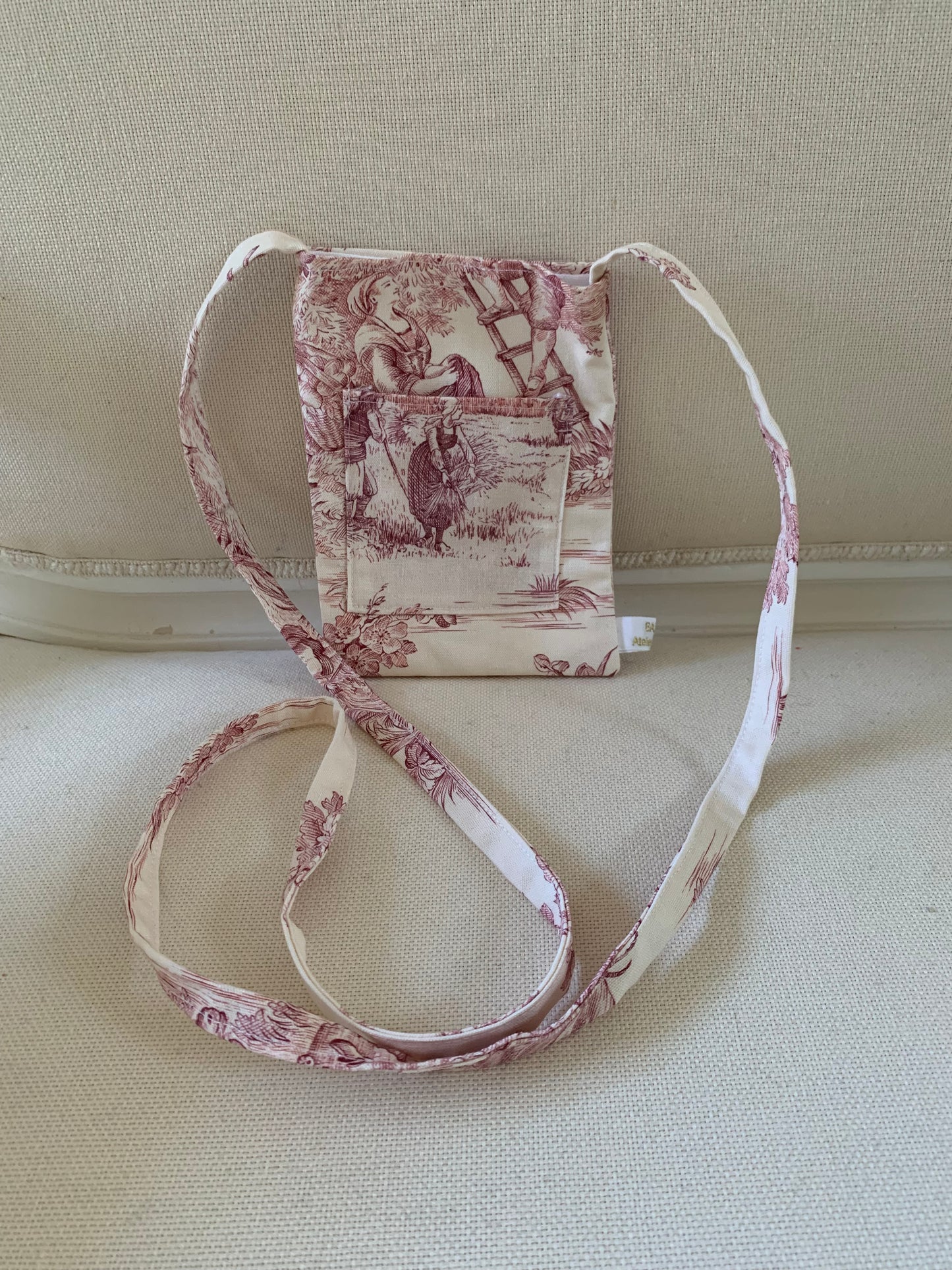 Pochette téléphone - Jouy de Fruits Rouge