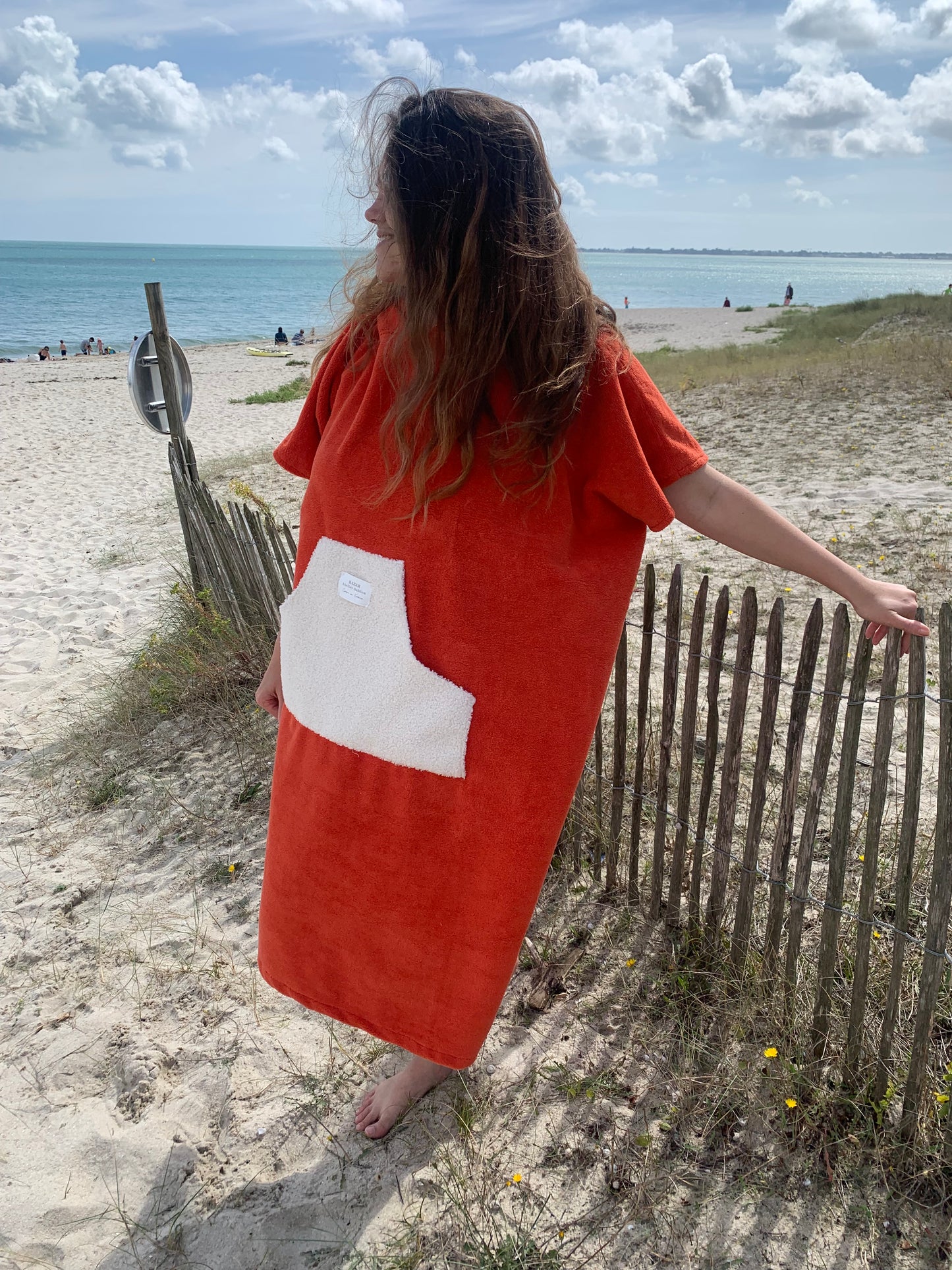Poncho de bain Adulte - Moumoute Orange