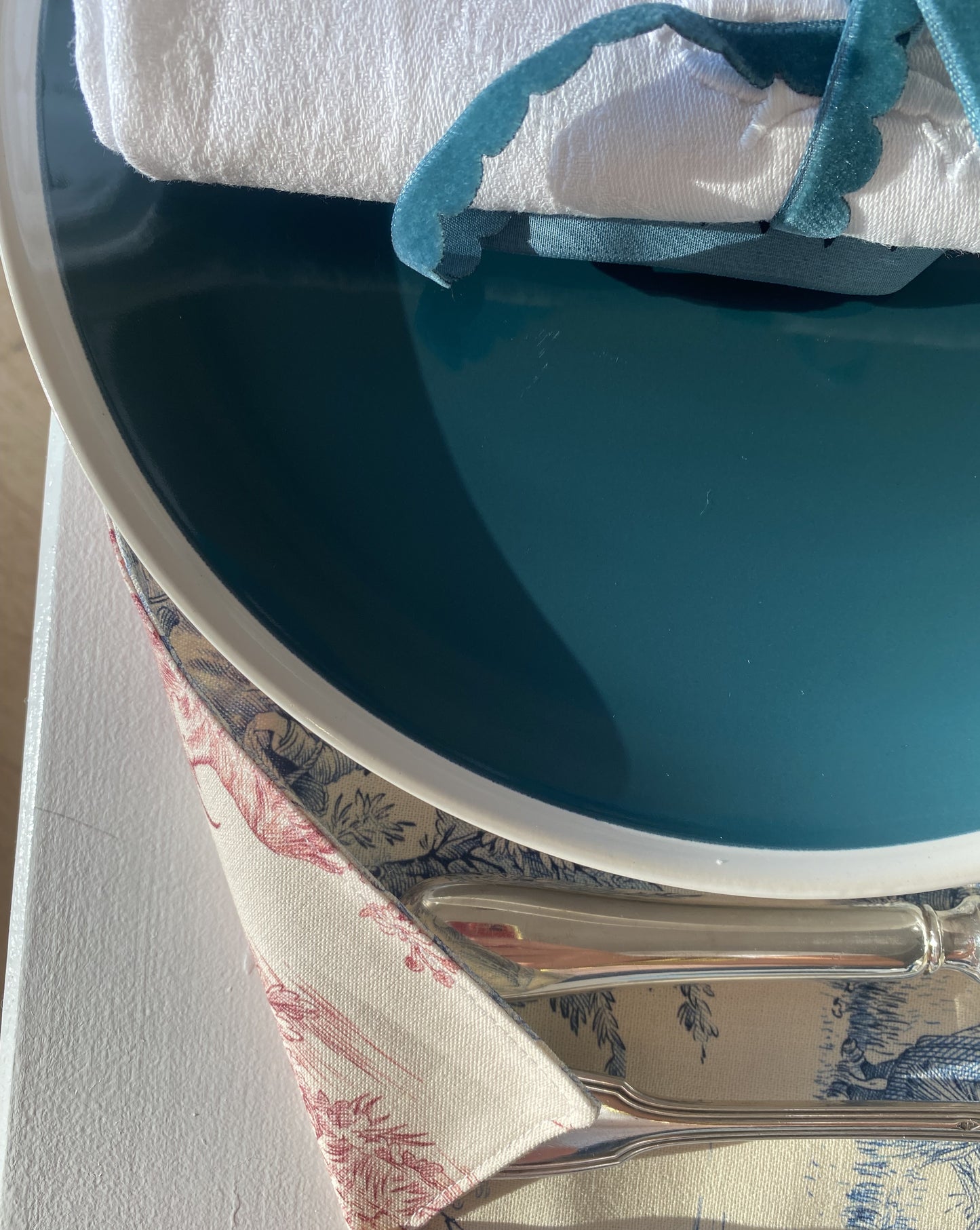 Set de table - Jouy de Fruits Bleu & Rouge