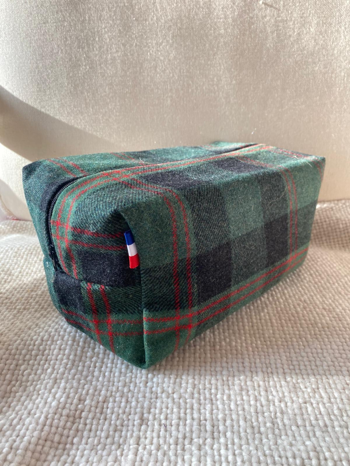 Trousse de Toilette XXL - Tartan Pion Vert