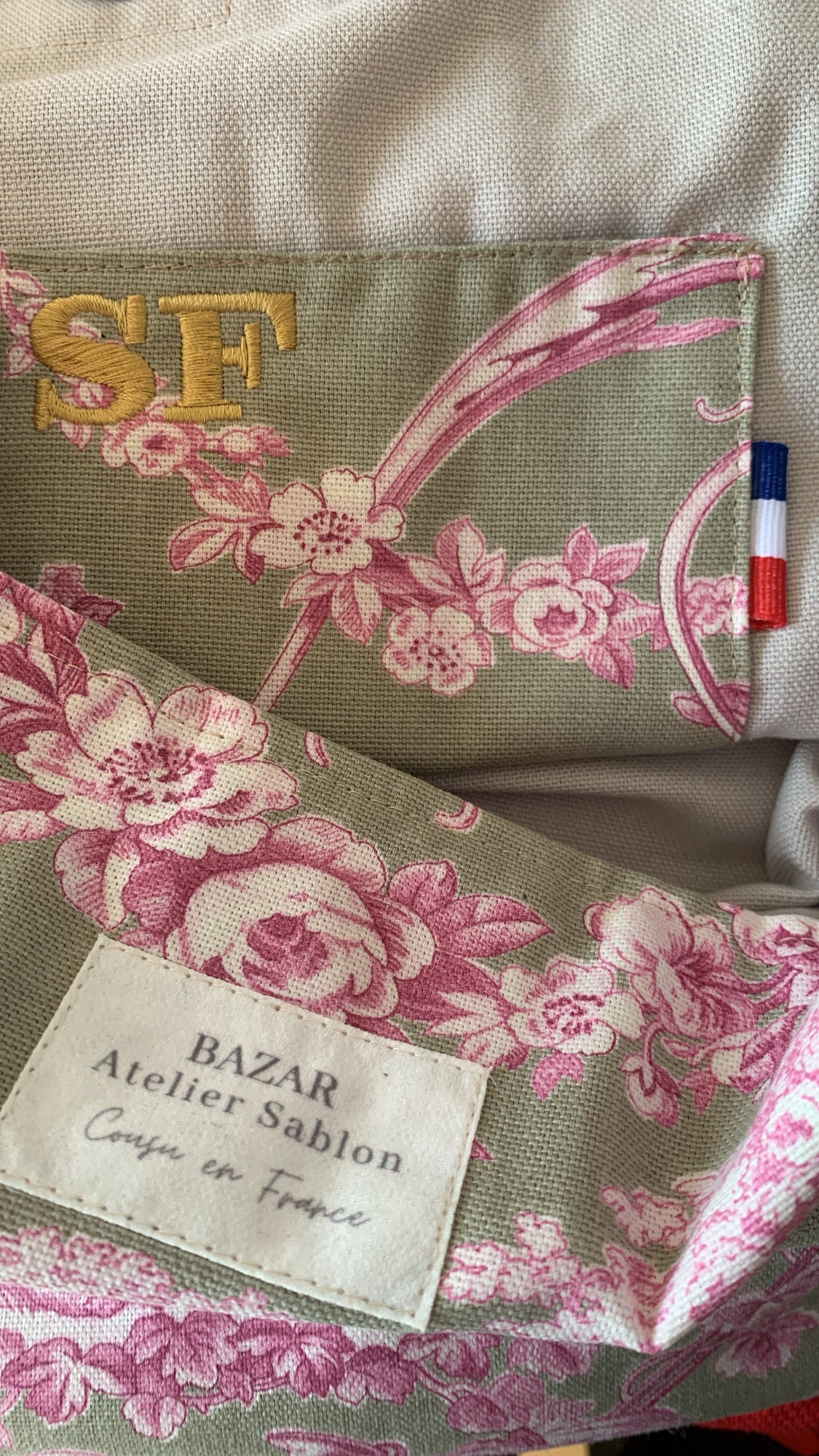 Cabas - Jouy de Fruits Lila & Taupe