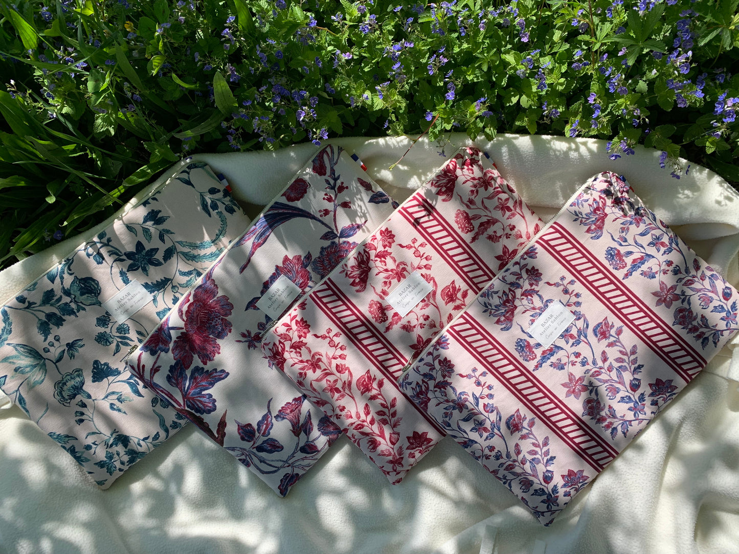 Pochette Ordinateur 13'' - Maison de Campagne Framboise
