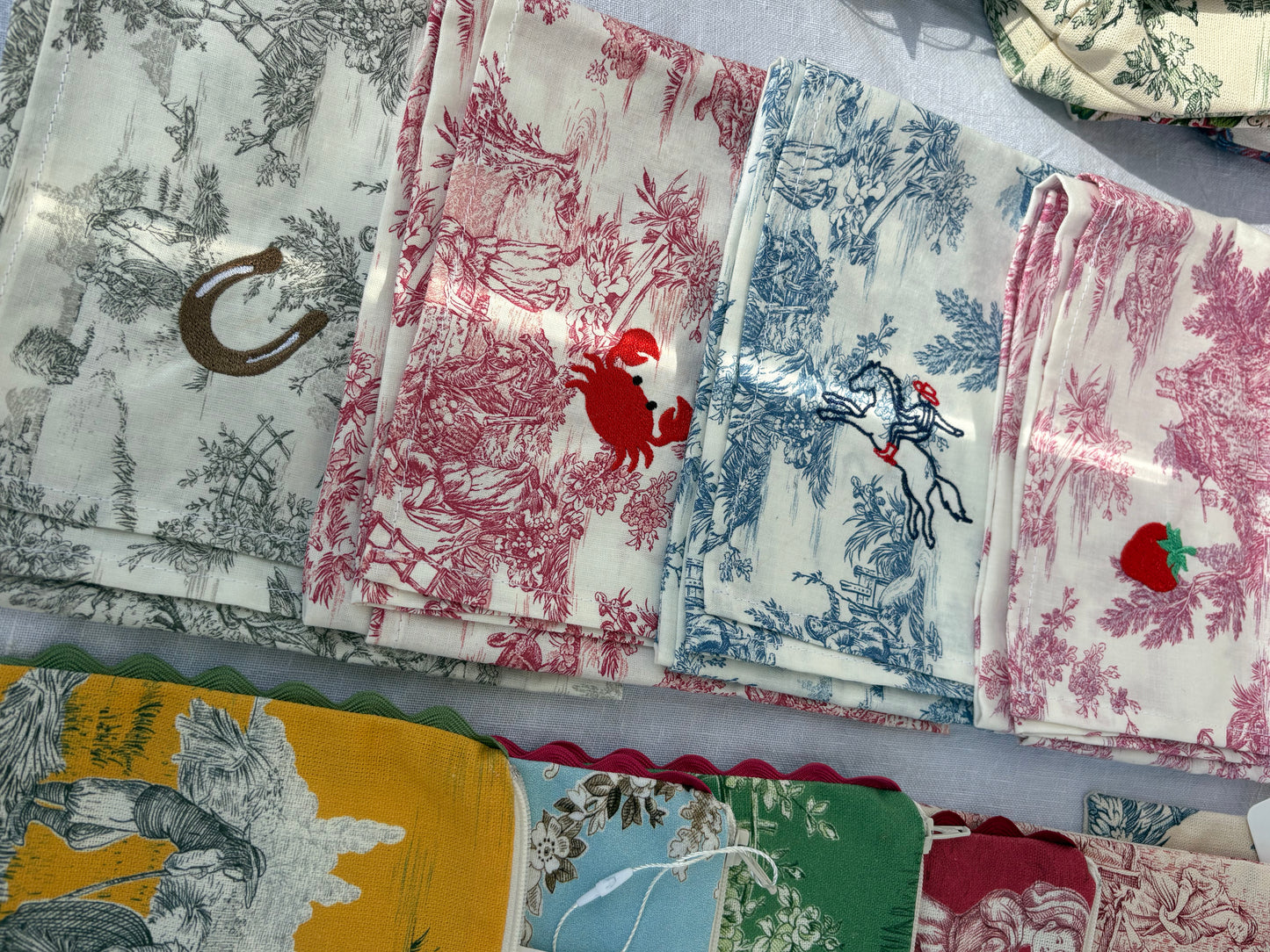 Bandana - Jouy de Fruits Bleu Fer à cheval
