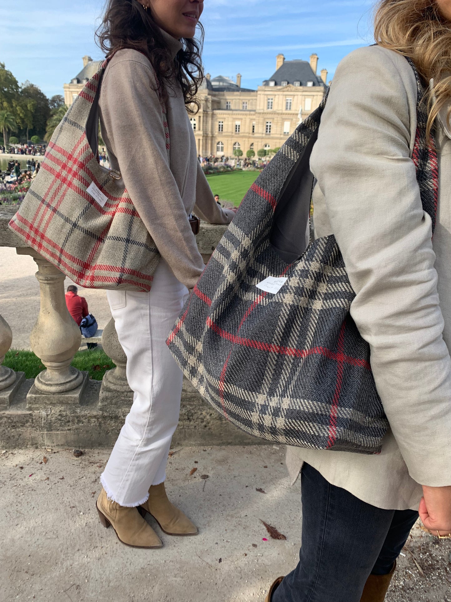 Besace - Tartan Pion Noir