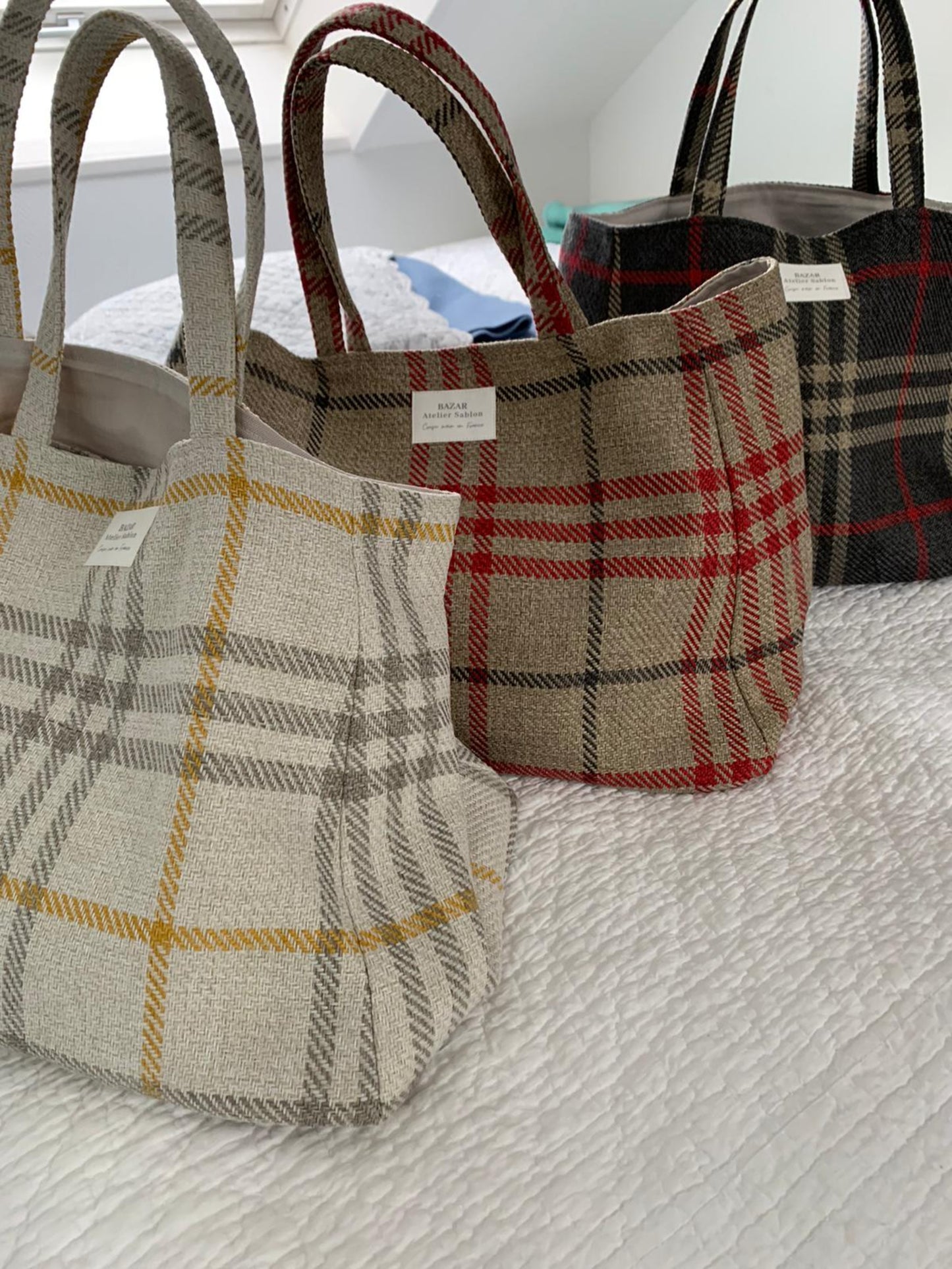 Cabas - Tartan Pion Rouge
