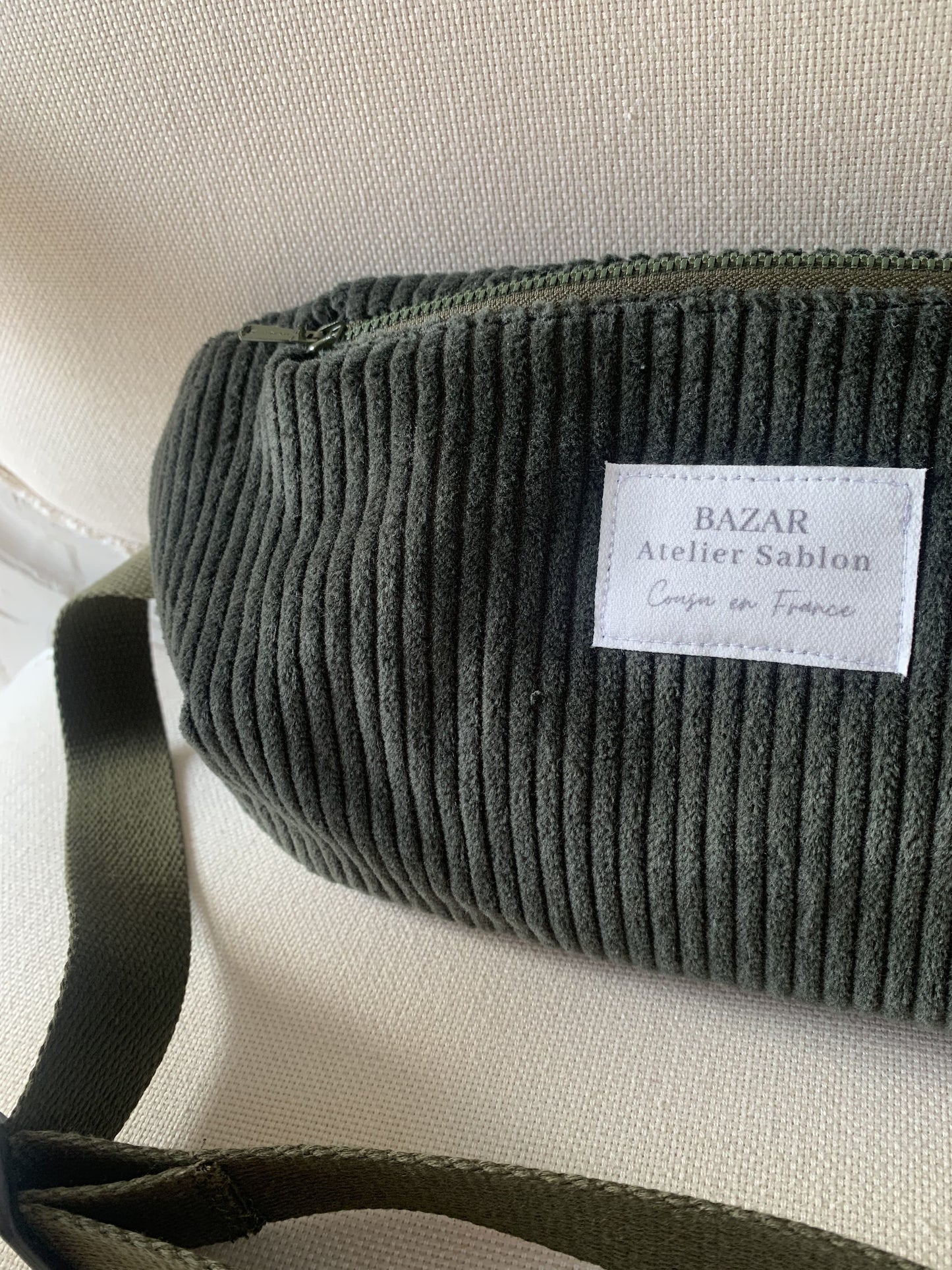 Banane - Velours Kaki