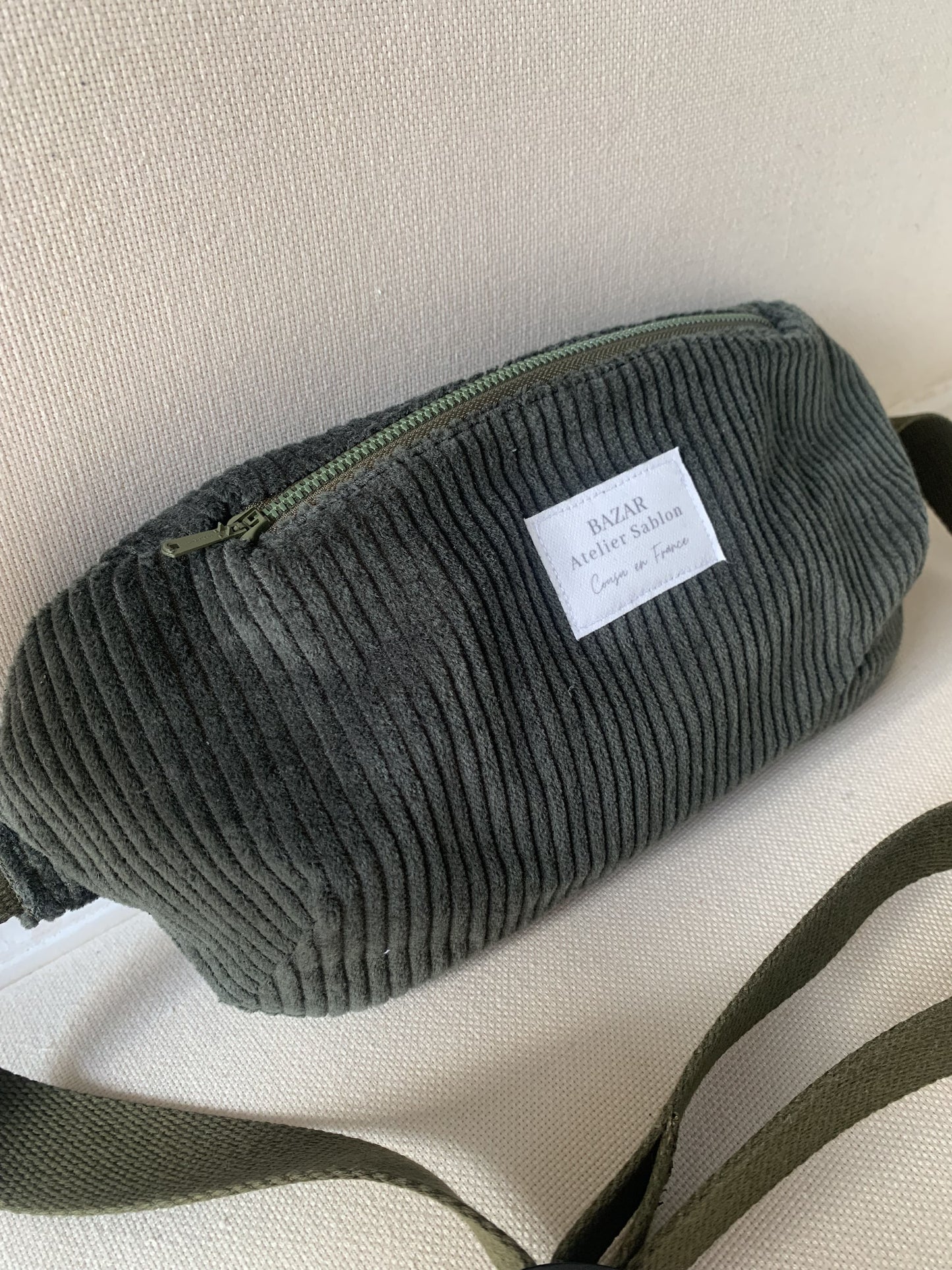 Banane - Velours Kaki