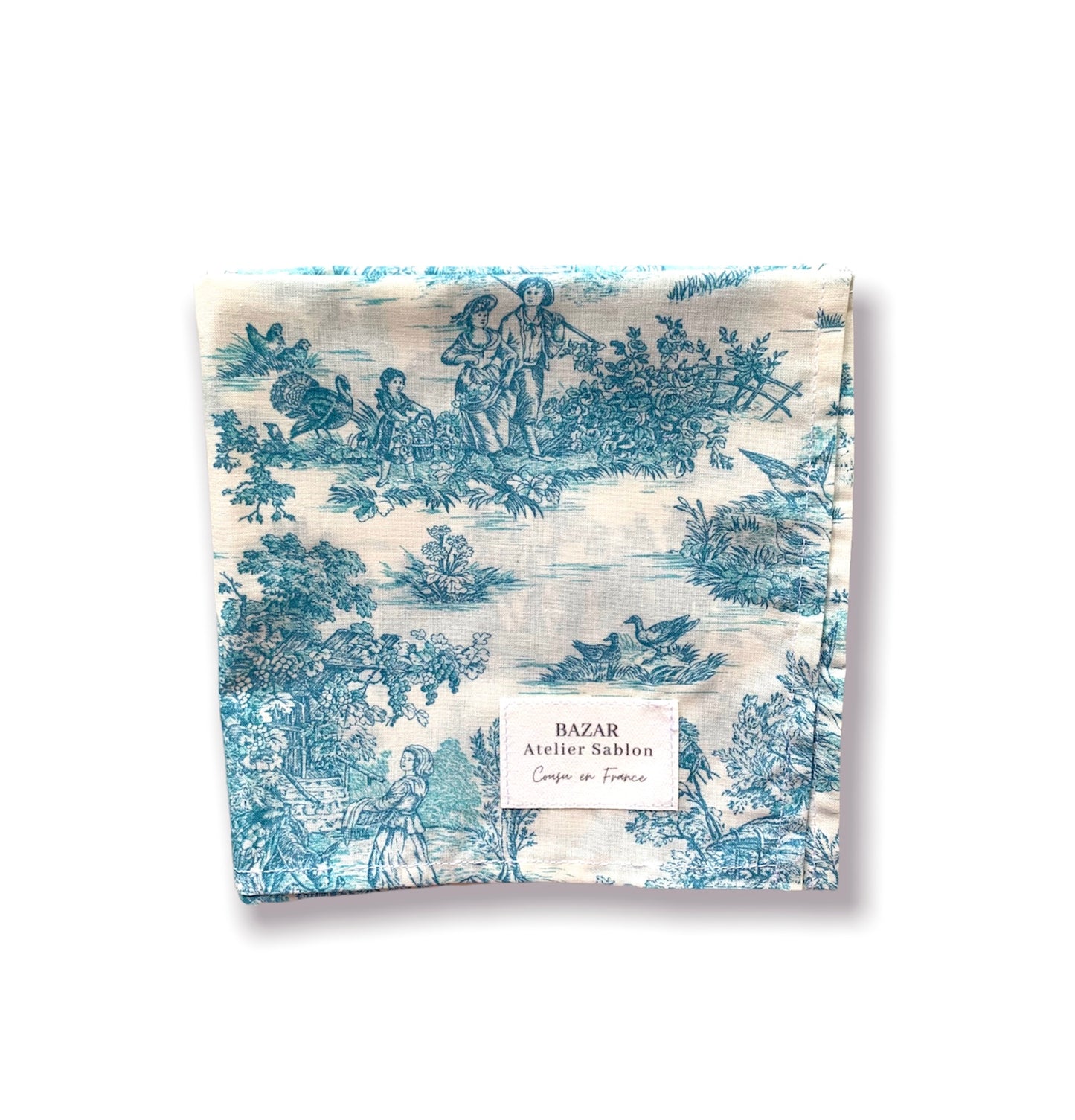 Bandana - Jouy de Fruits Turquoise