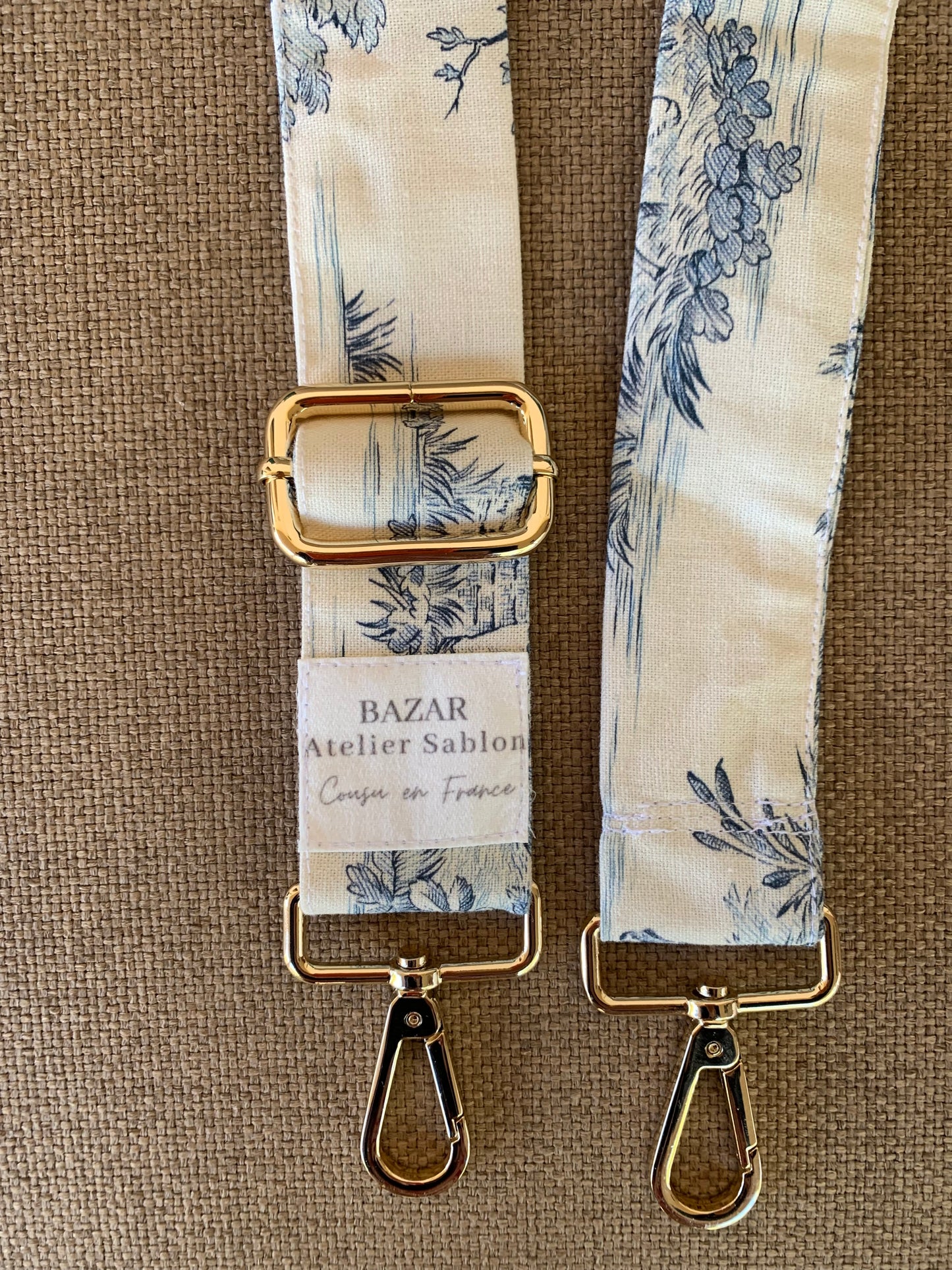 Bandoulière de sac - Jouy de Fruits Bleu