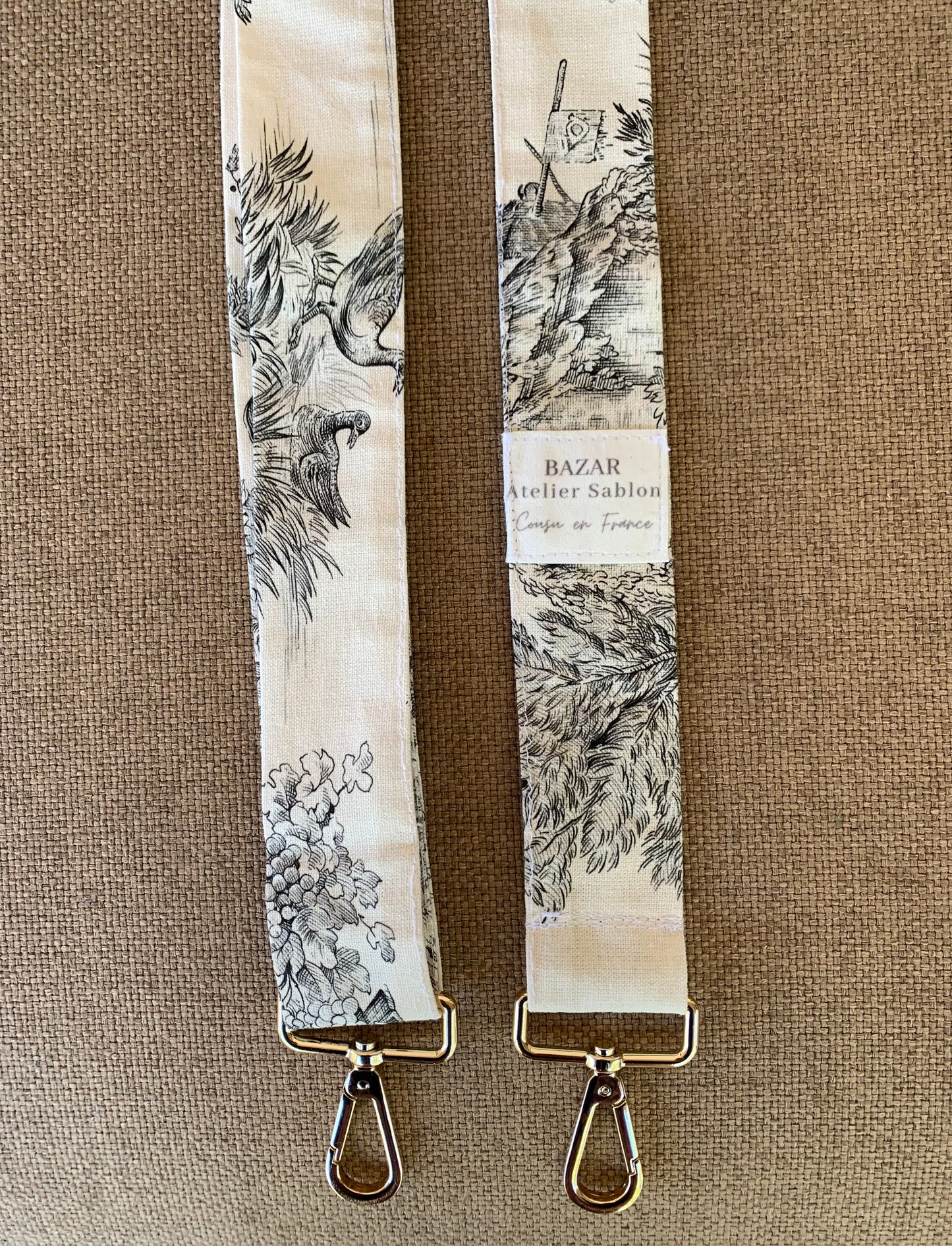 Bandoulière de sac - Jouy de Fruits Noir
