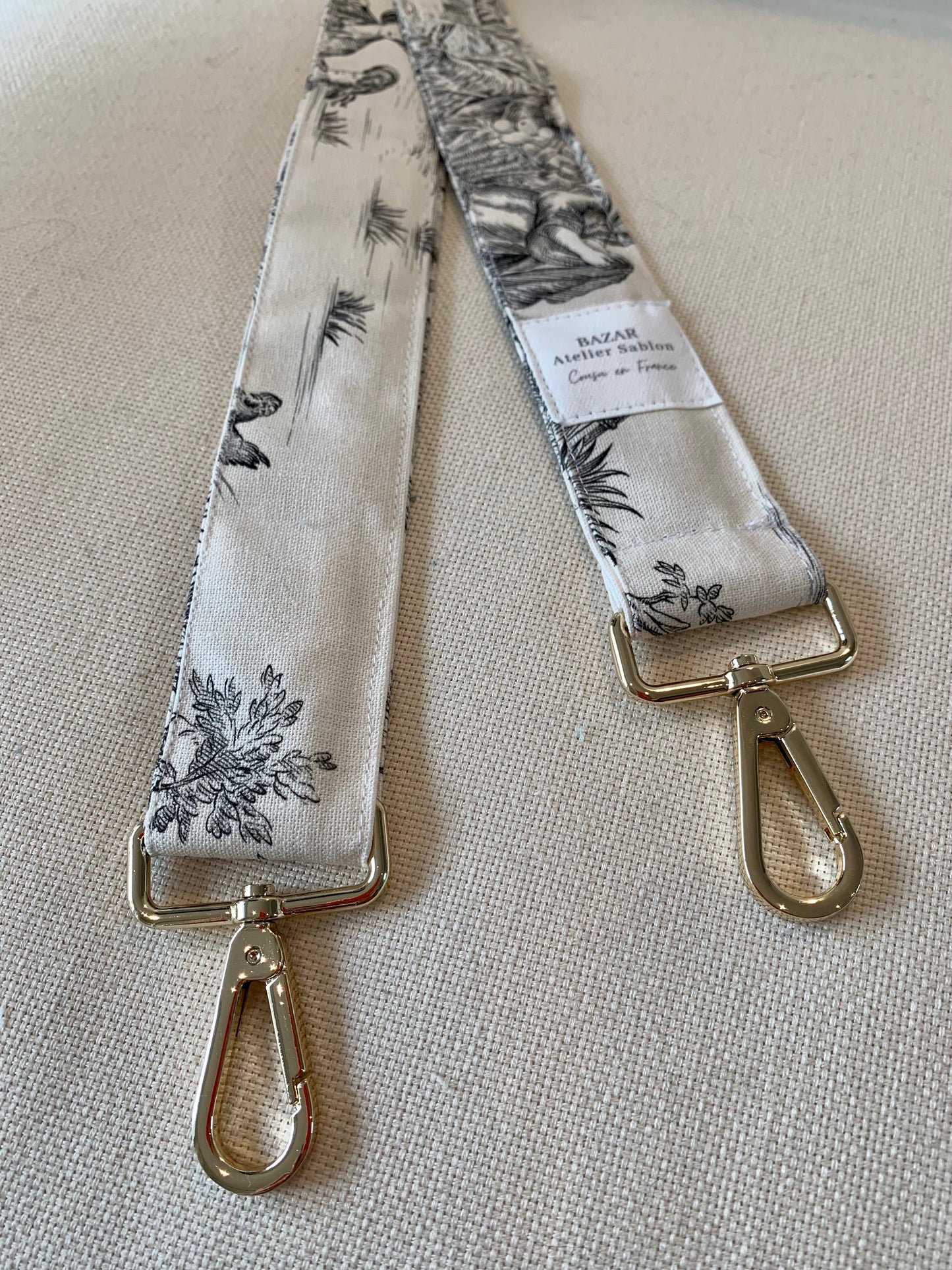 Bandoulière de sac - Jouy de Fruits Noir