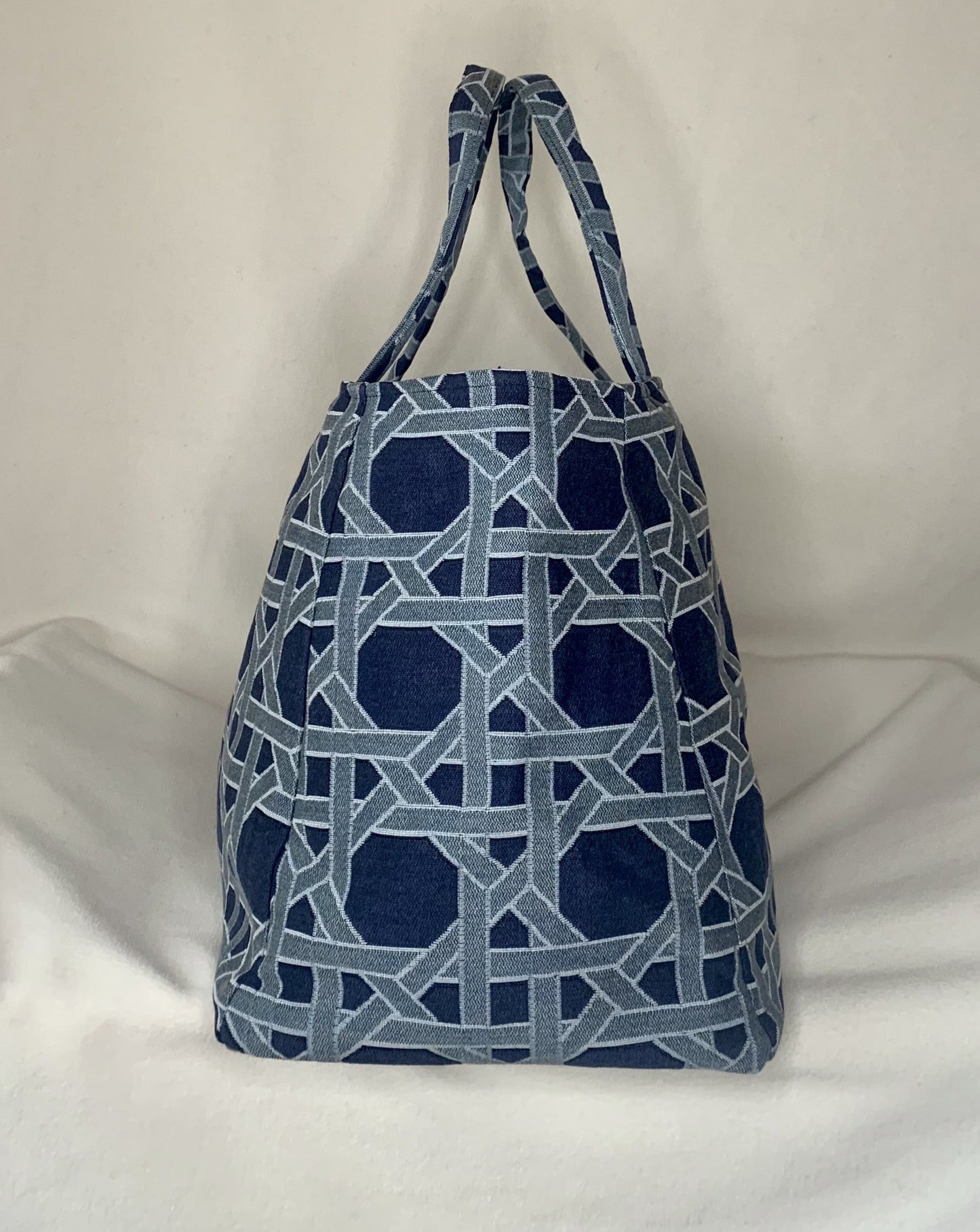 Cabas - Cannage Bleu Marine