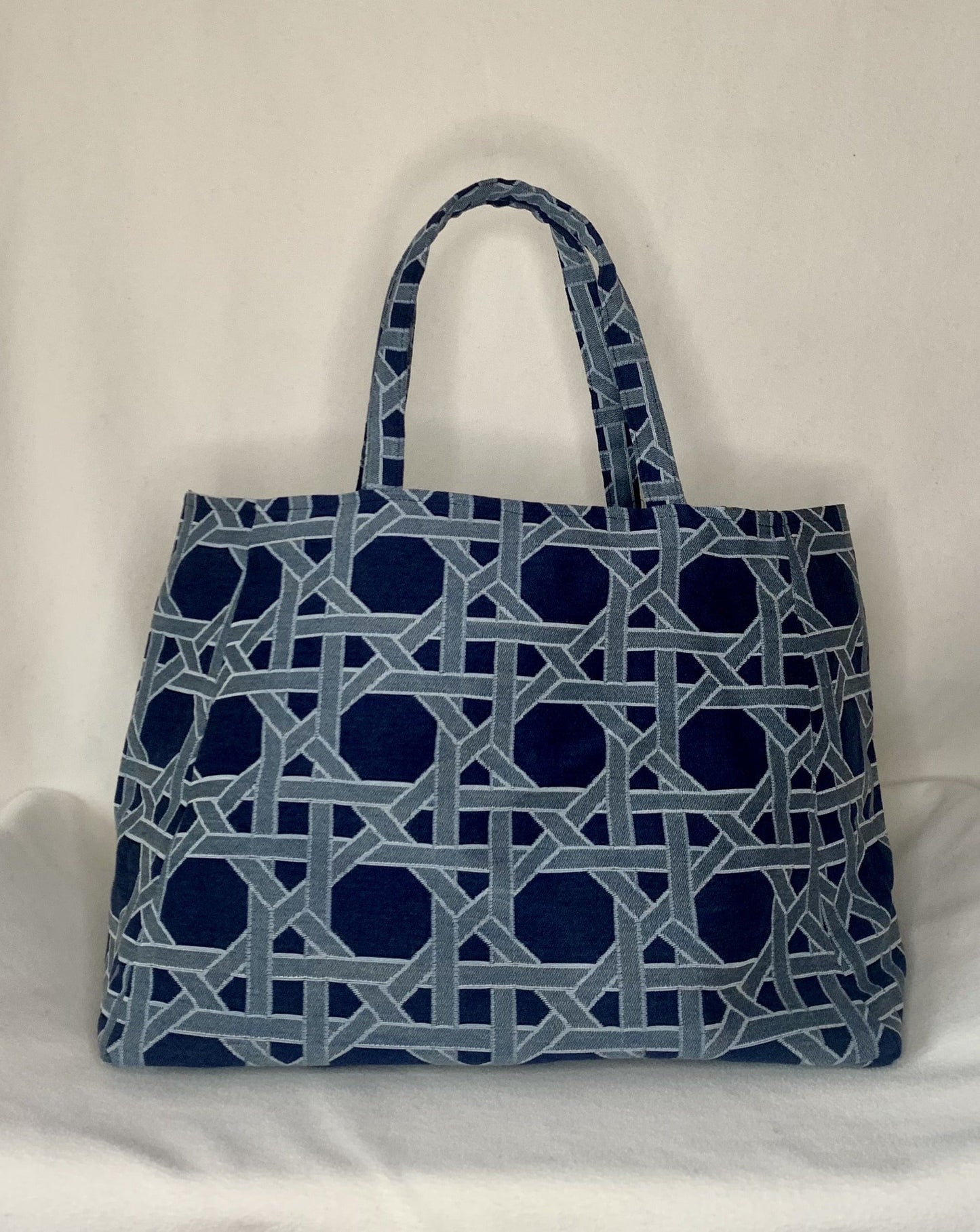 Cabas - Cannage Bleu Marine
