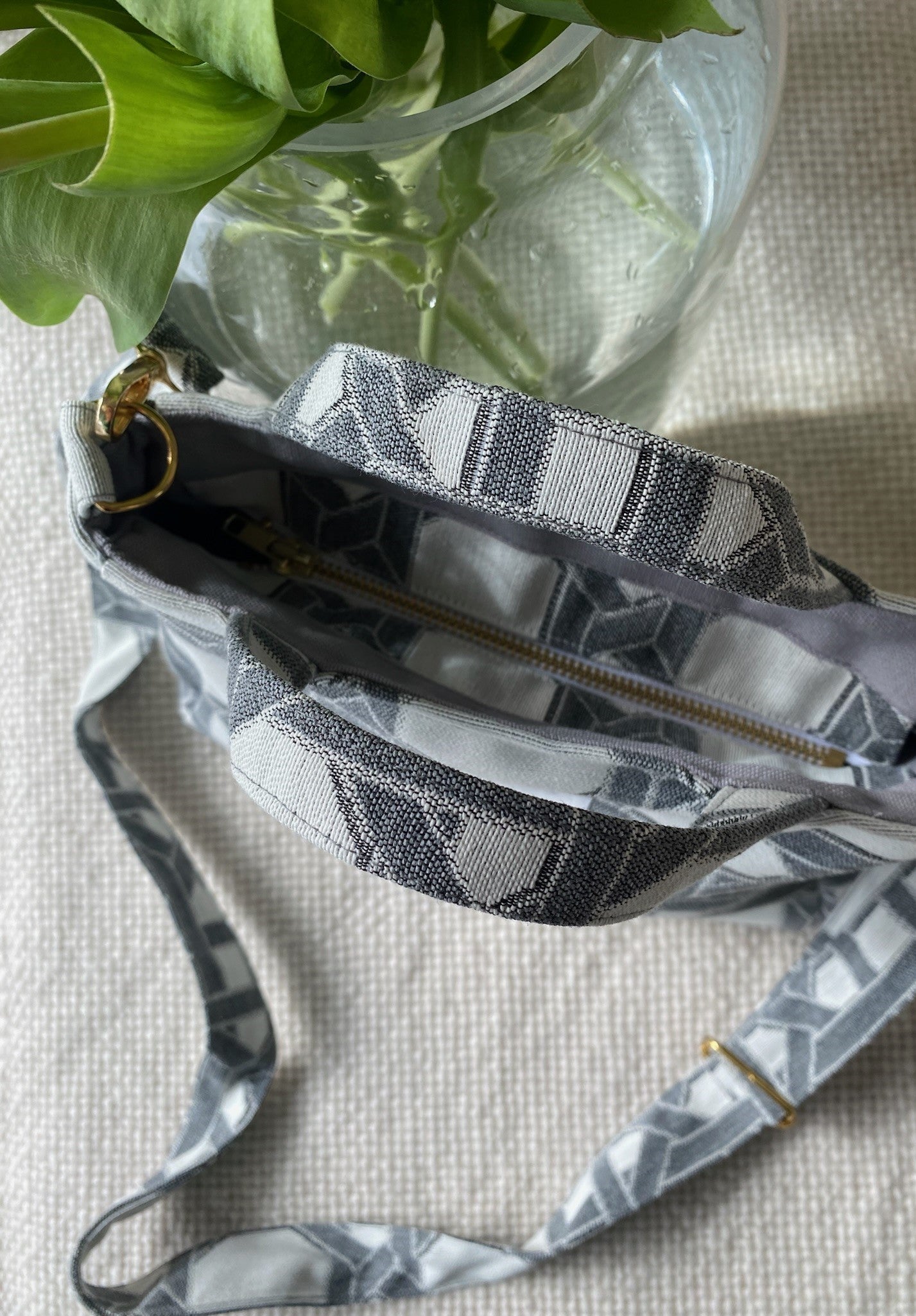 Mini Cabas - Cannage Gris