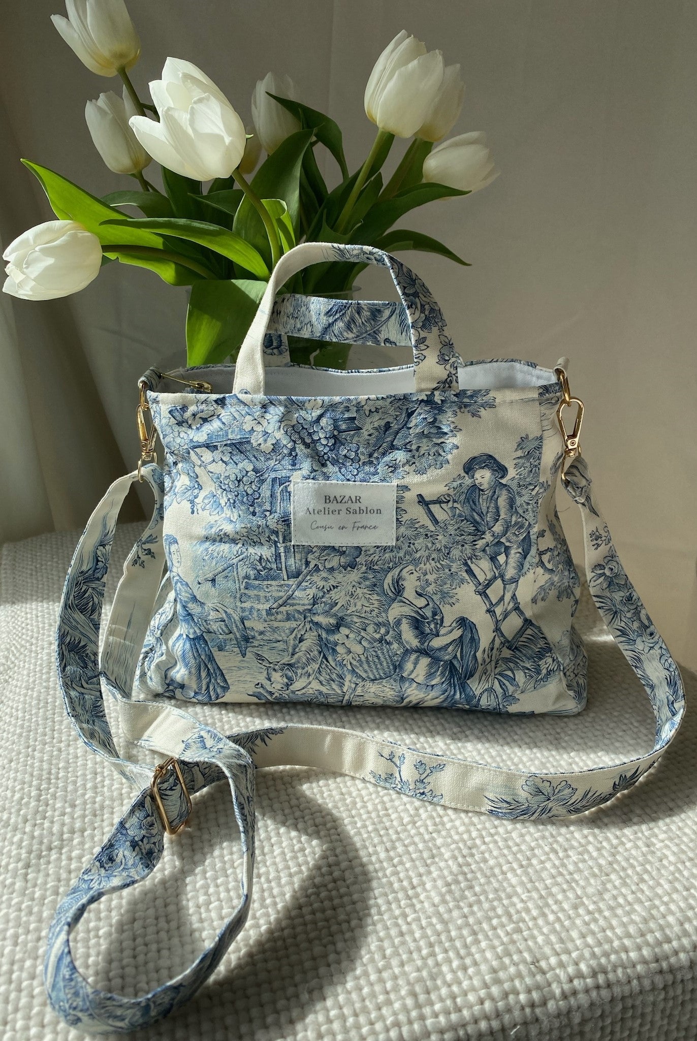 Mini Cabas - Jouy de Fruits Bleu