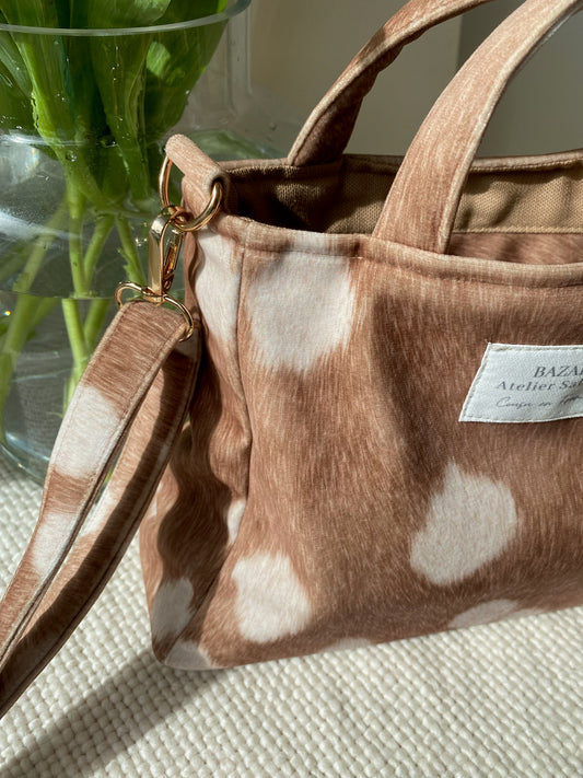 Mini cabas - Pile Poil Cerf