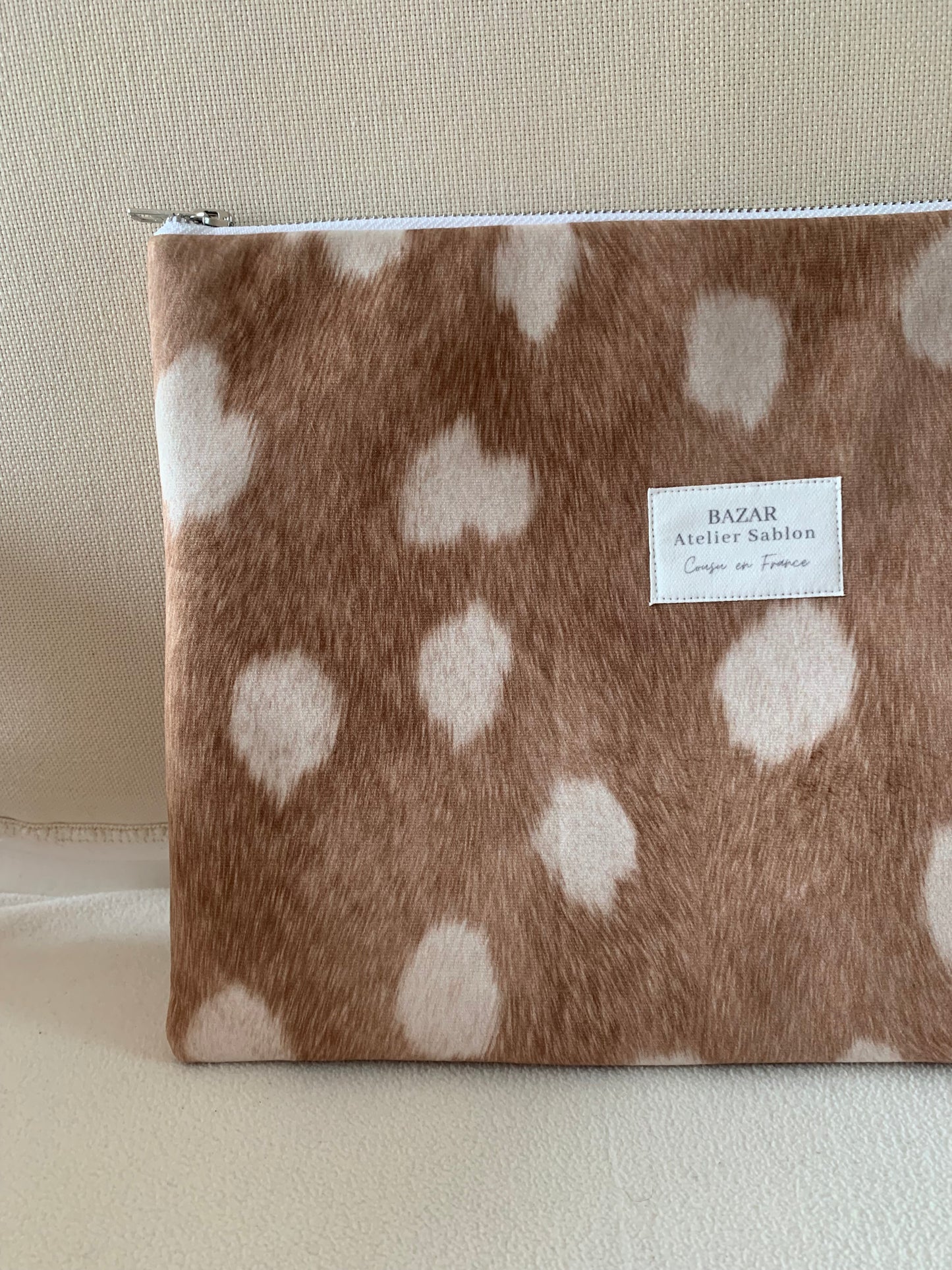 Pochette Ordinateur 13'' - Pile Poil Cerf