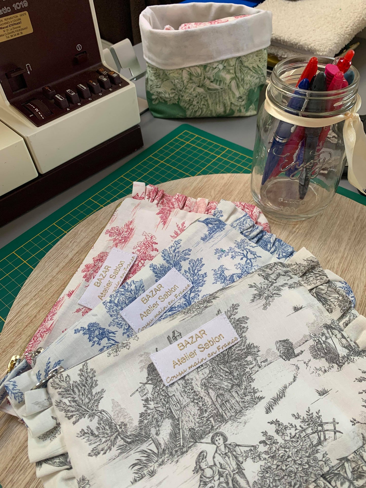 Pochette - Jouy de Fruits à fronces