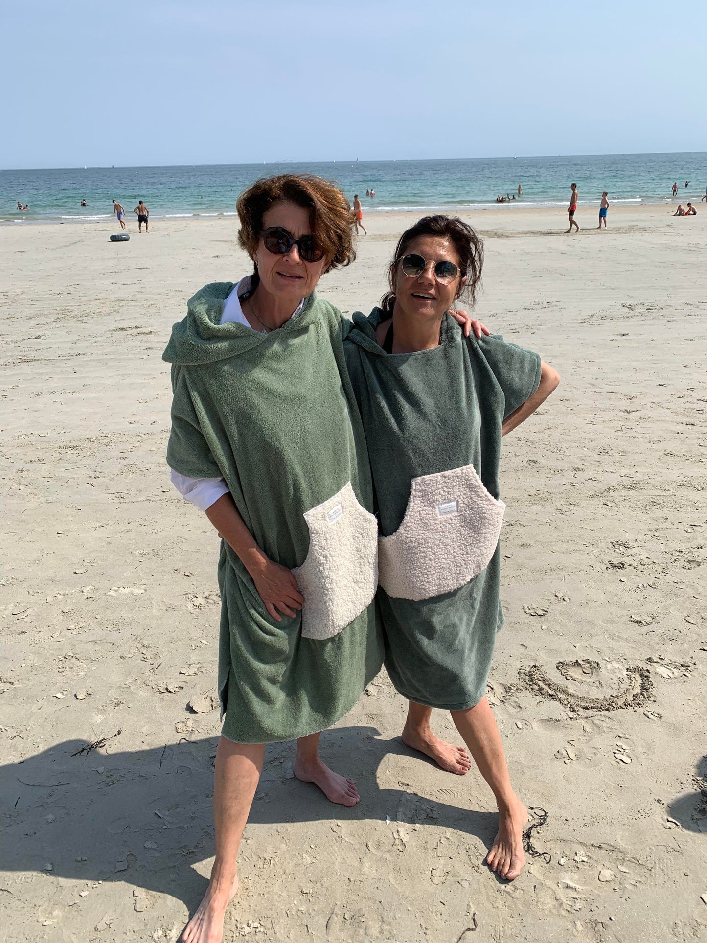 Poncho de bain Adulte - Moumoute Olive
