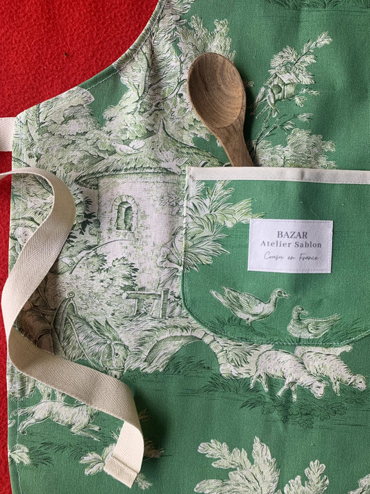 Tablier Enfant - Jouy de Fruits vert