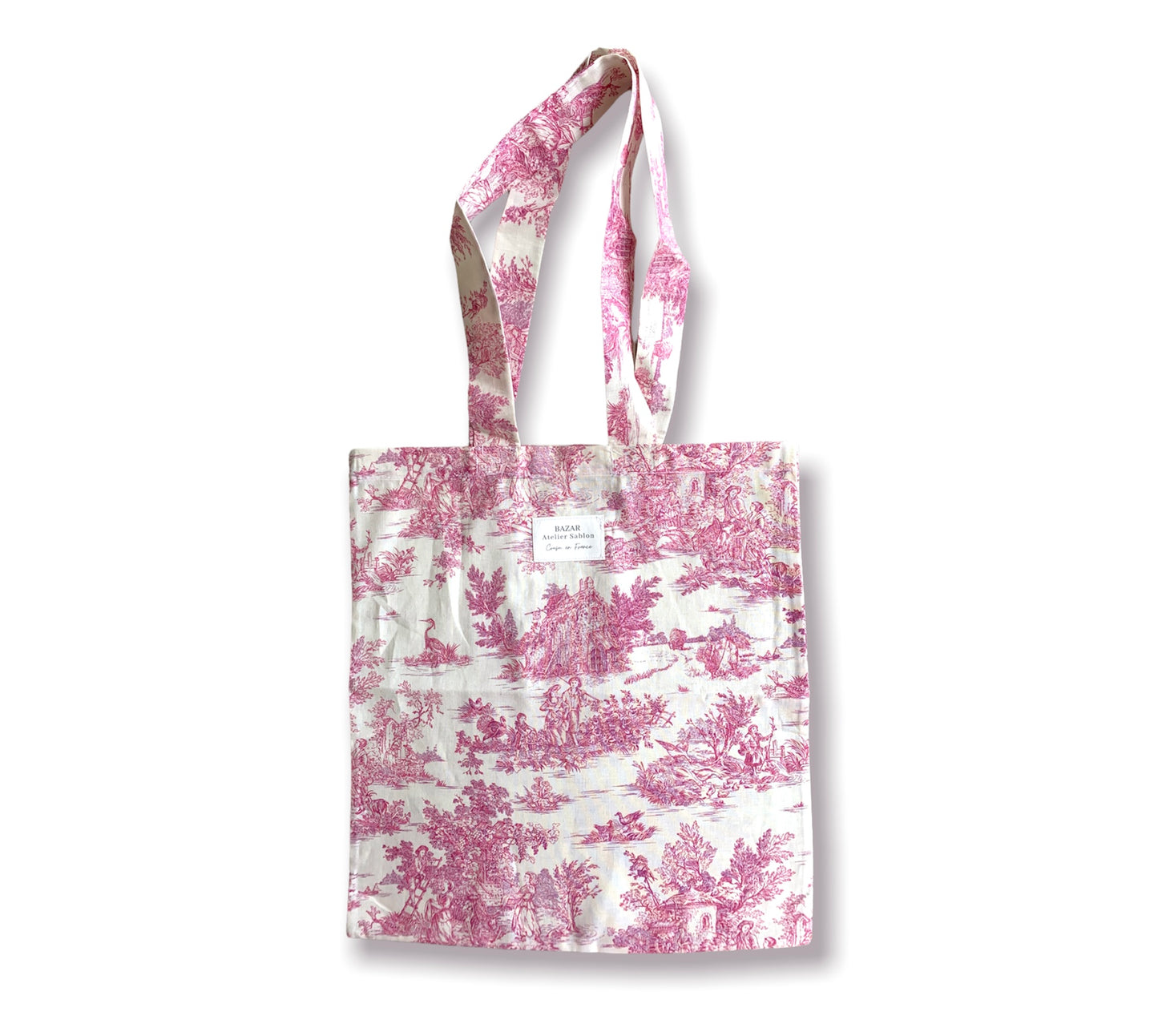 Tote Bag - Jouy de Fruits rose
