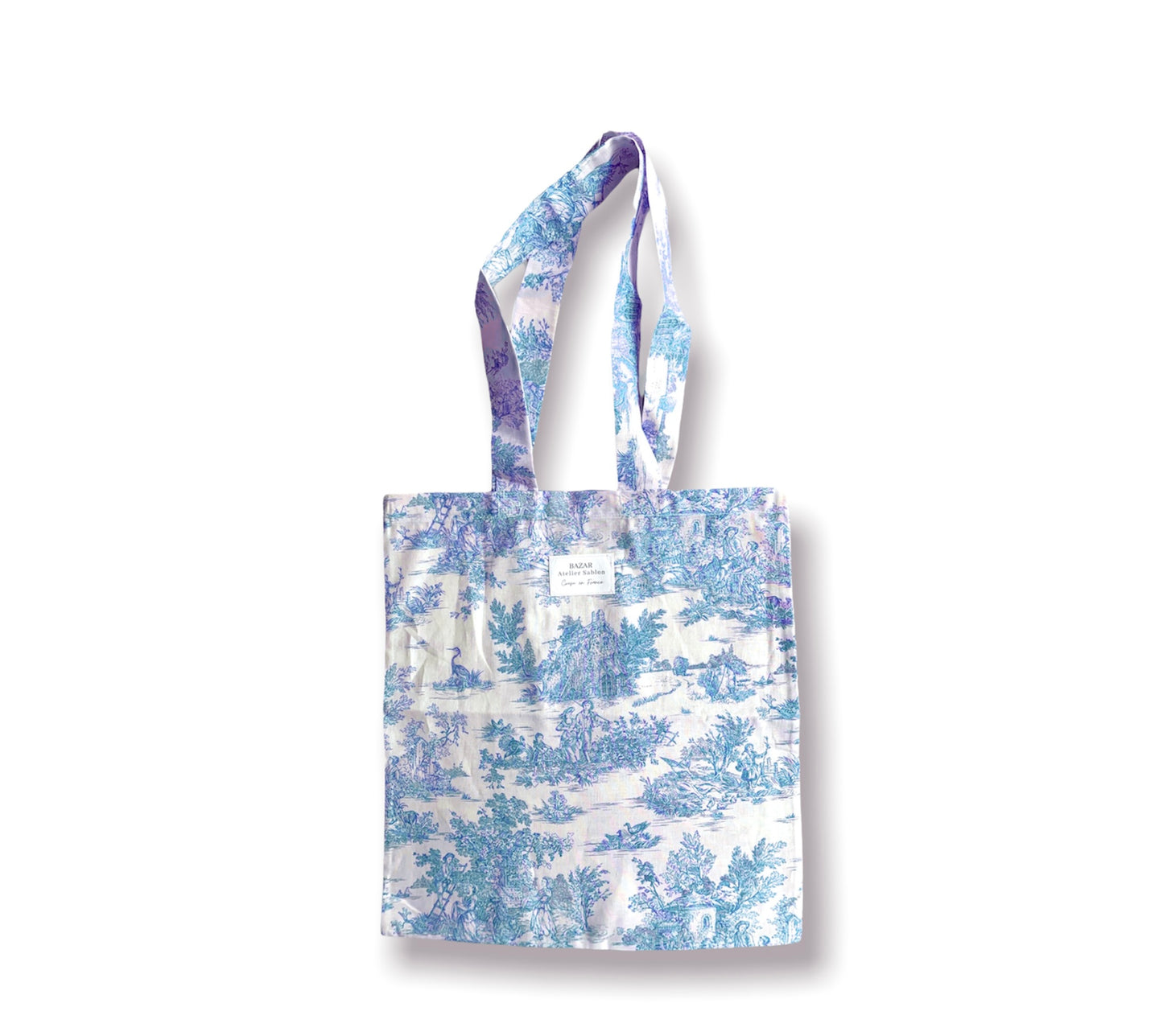 Tote Bag - Jouy de Fruits turquoise