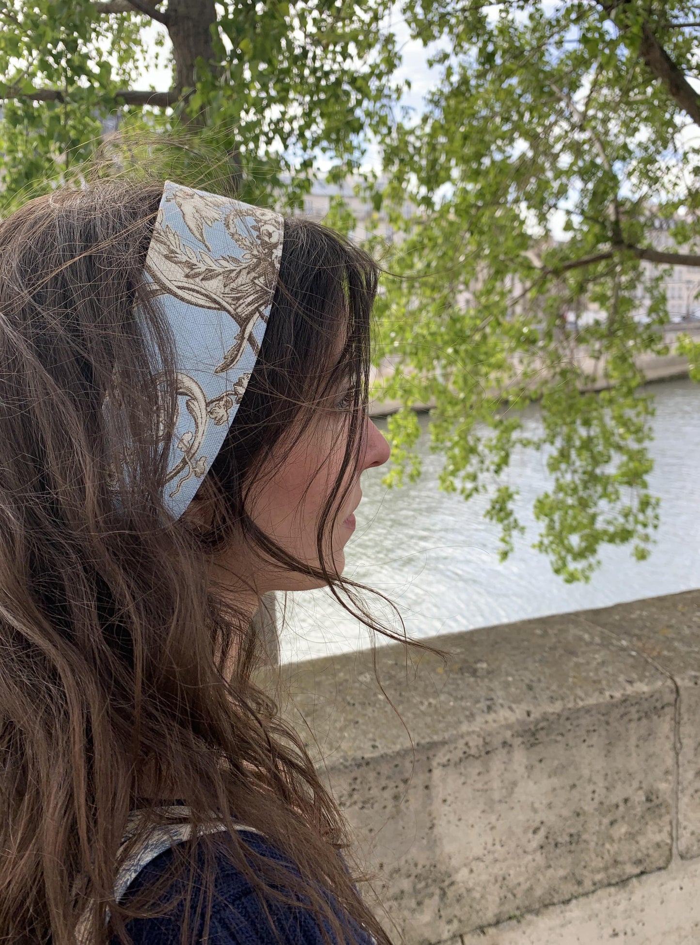 Bandeau - Jouy de Fruits Bleu Ciel