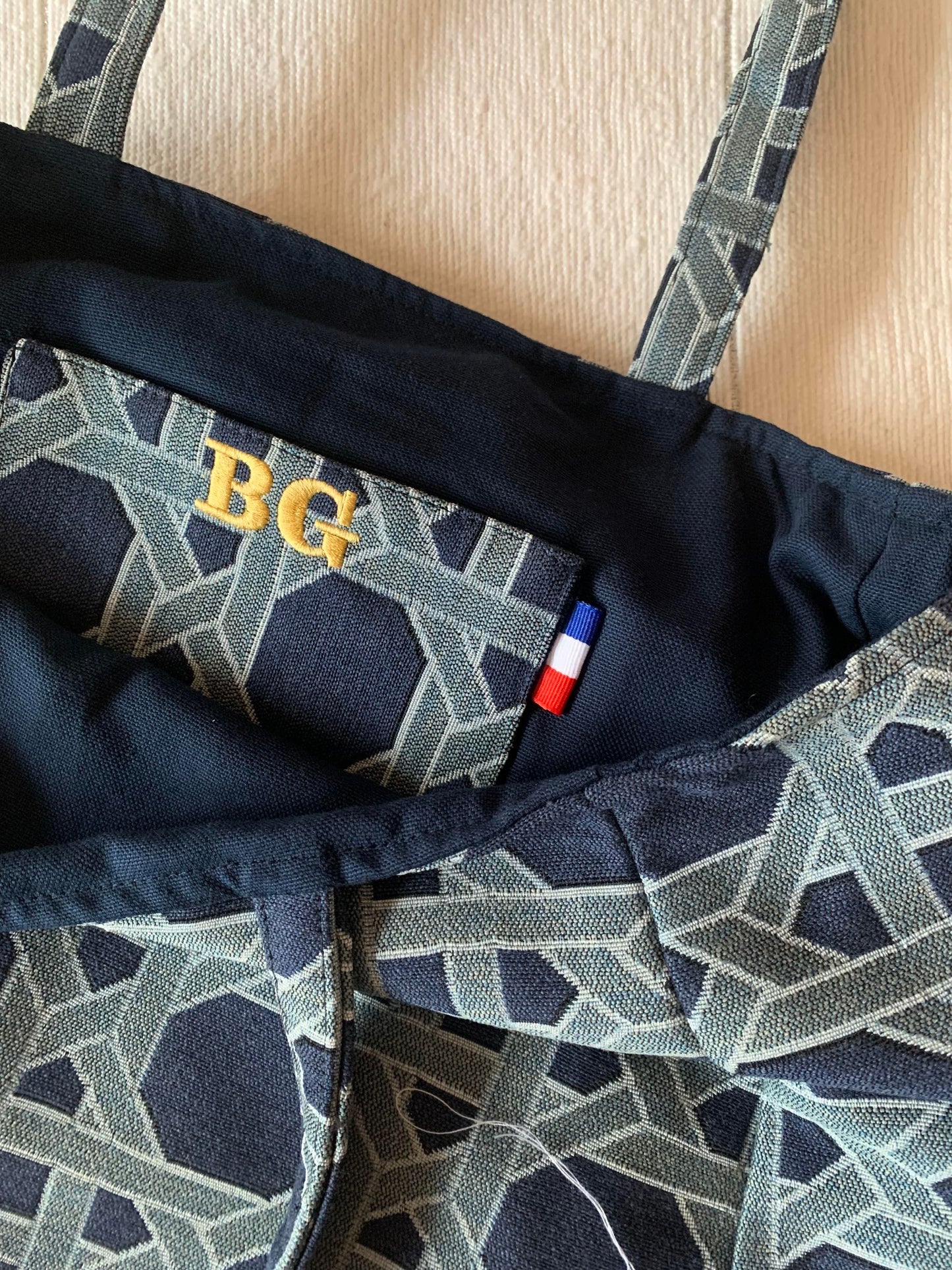 Cabas - Cannage Bleu Marine