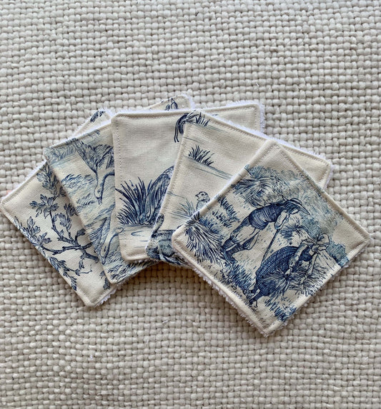 Lingettes réutilisables - Jouy de Fruits bleues