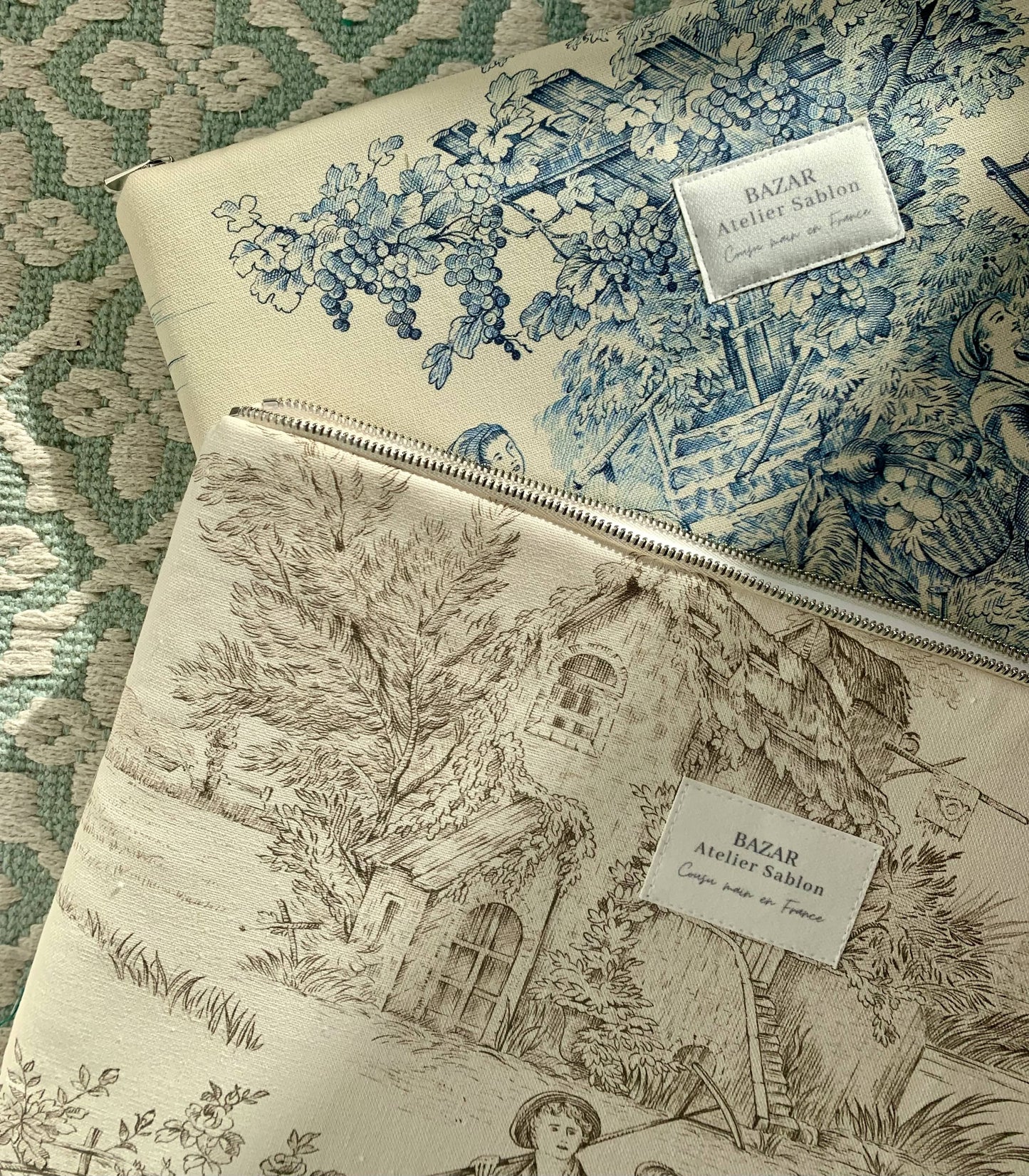 Pochette Ordinateur 15'' - Jouy de Fruits Moka