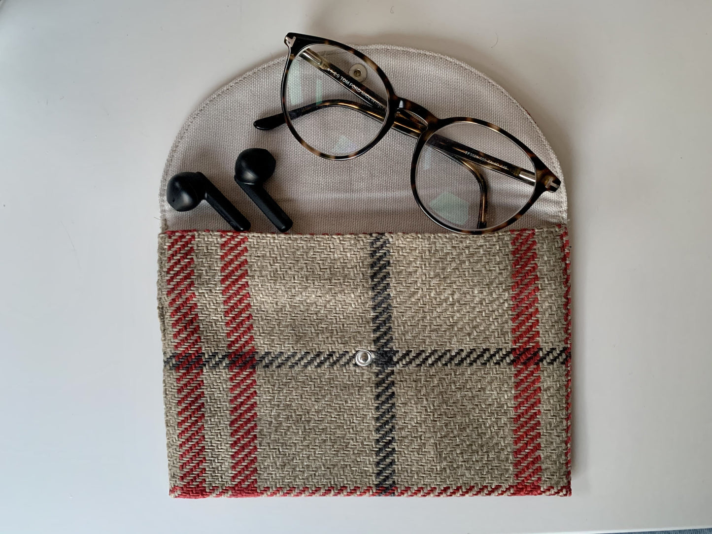 Cabas - Tartan Pion Rouge
