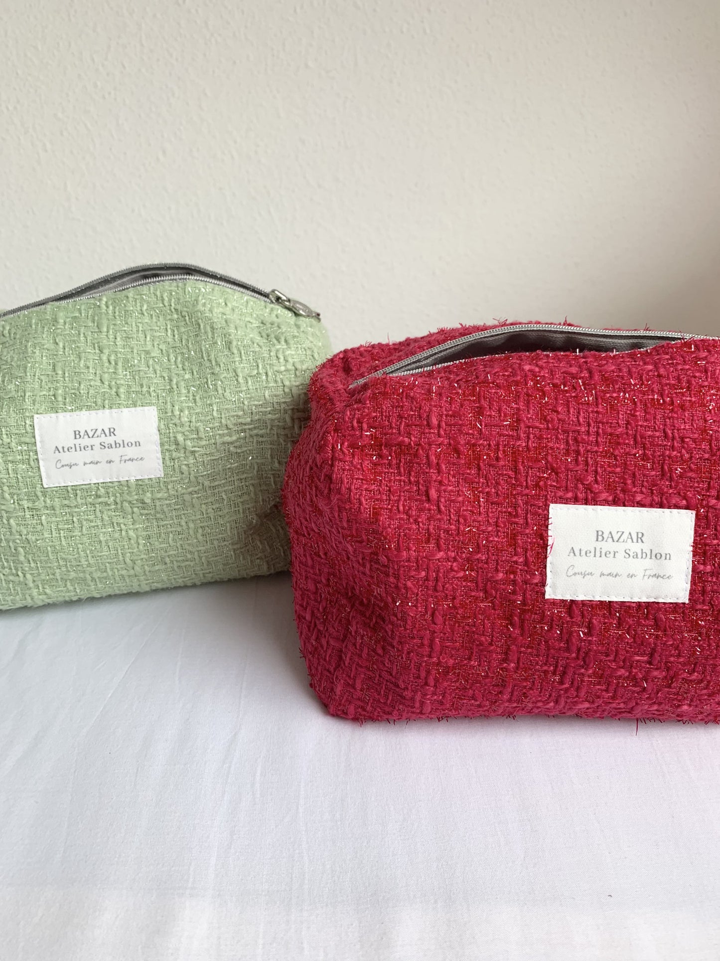 Trousse de Toilette - Sweet Tweedy Framboise