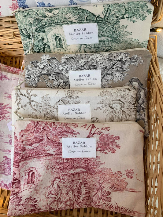 Pochette Plate - Jouy de Fruits Rouge