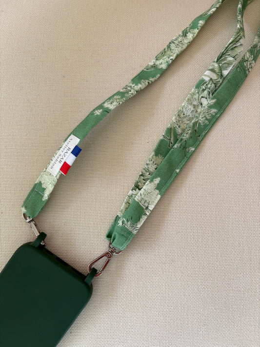 Bandoulière de téléphone - Jouy de Fruits Menthe