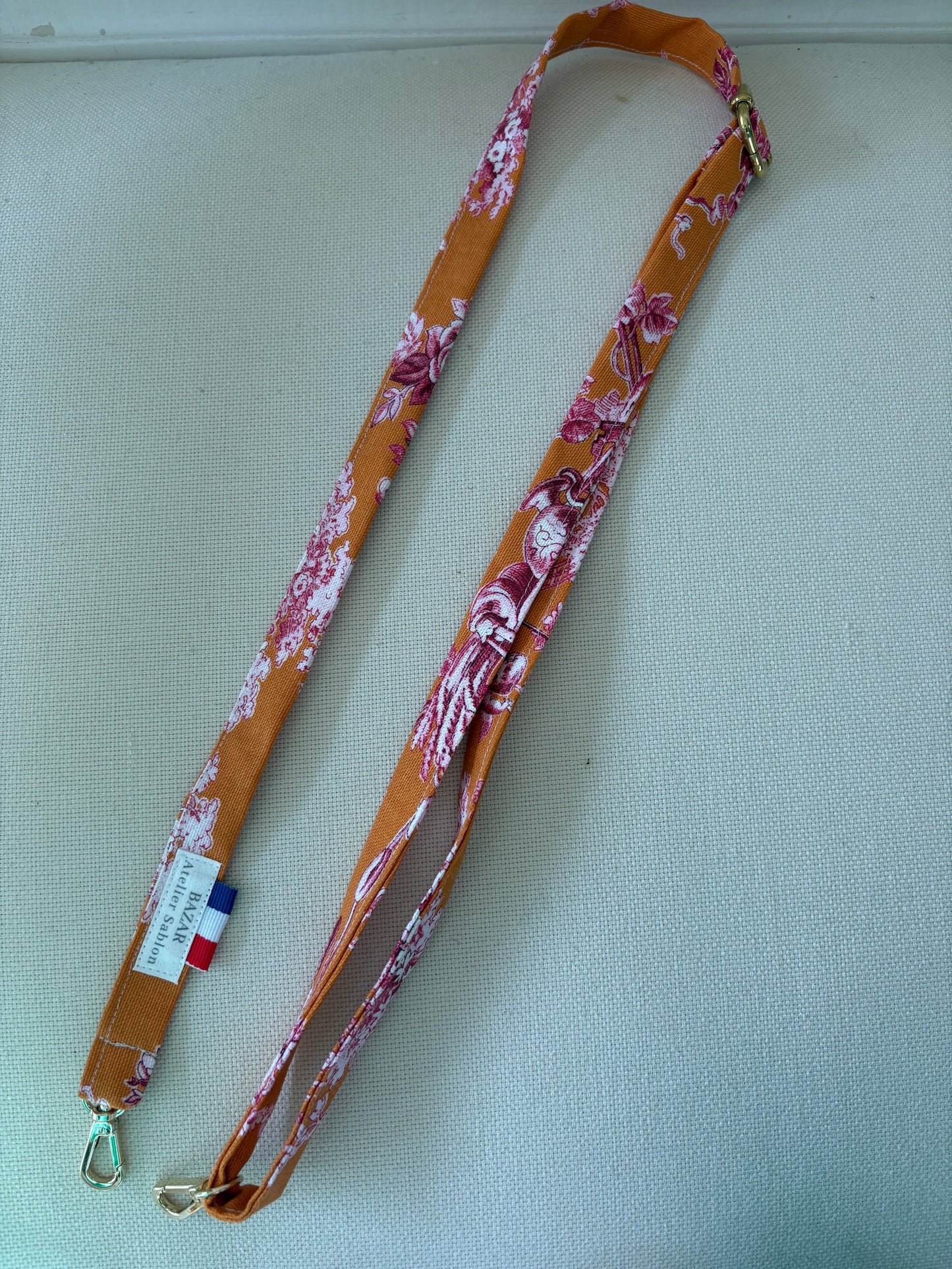 Bandoulière de téléphone - Jouy de Fruits Orange