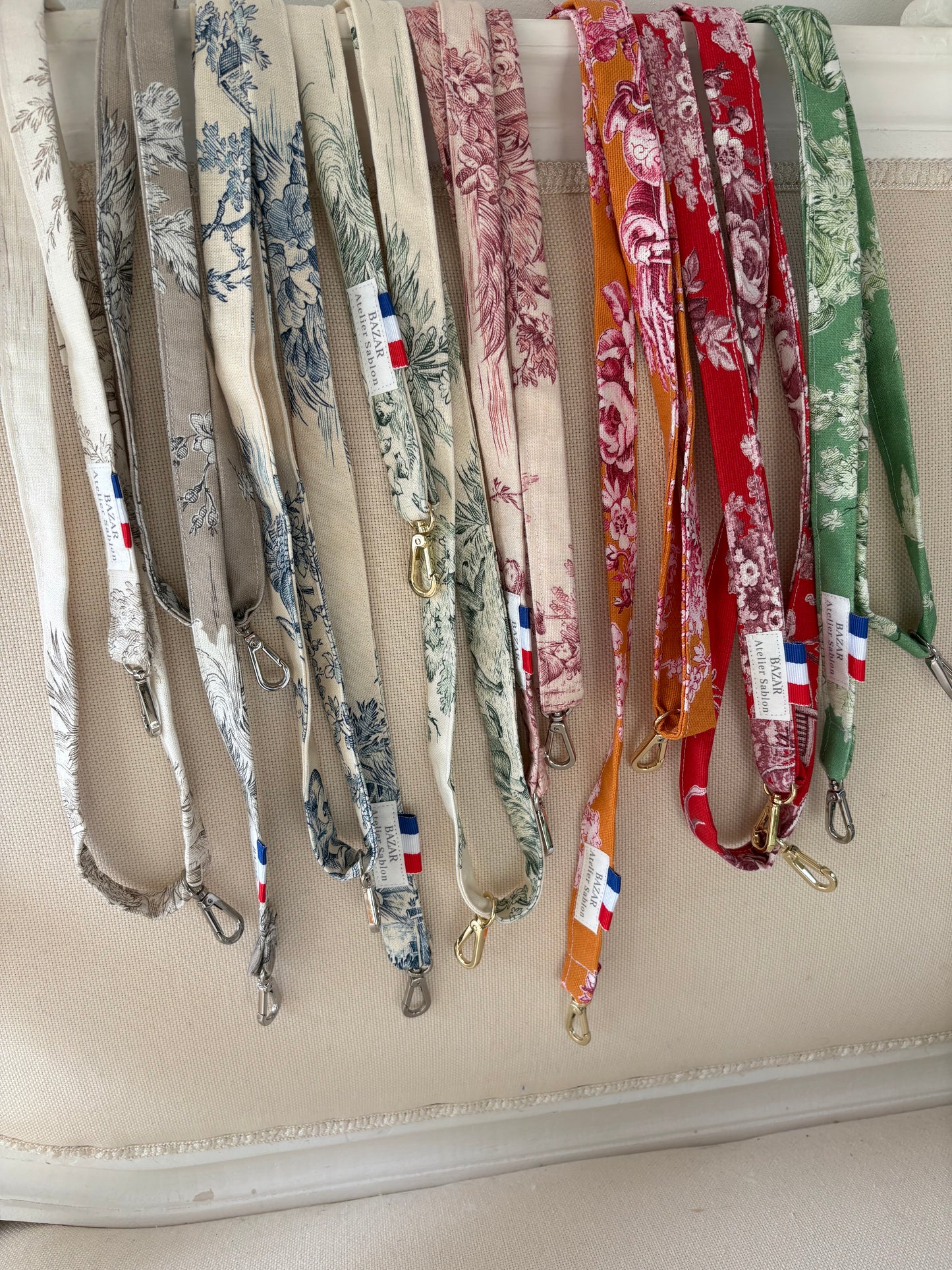 Bandoulière de téléphone - Jouy de Fruits Taupe