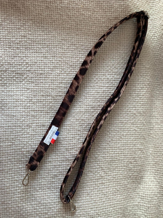 Bandoulière de téléphone - Pile Poil Léopard