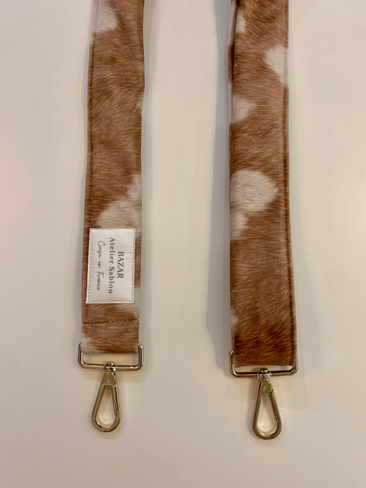 Bandoulière de sac - Pile Poil Cerf