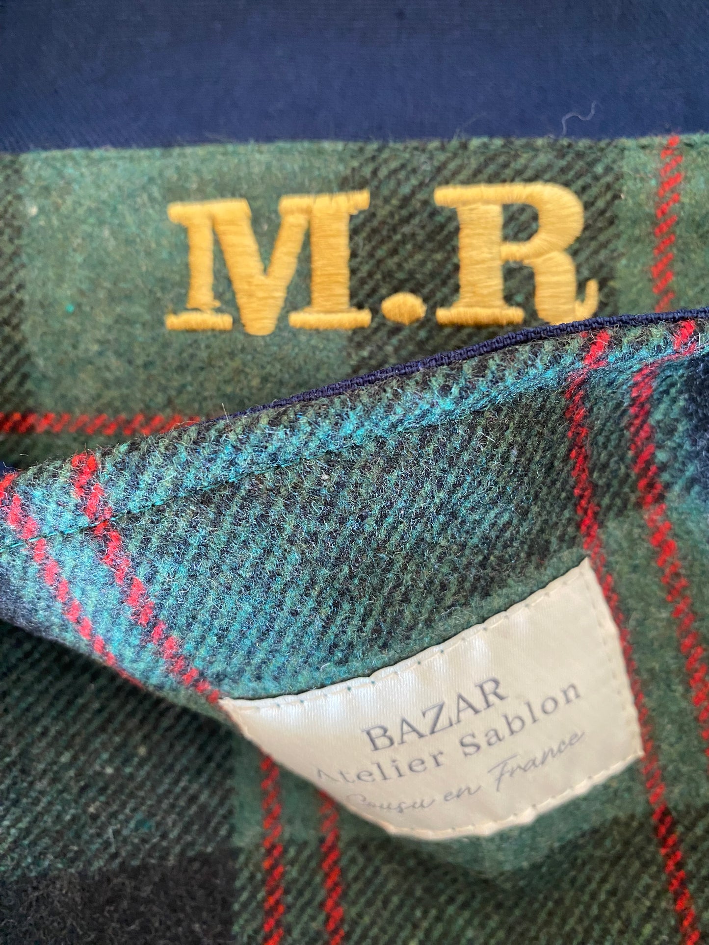 Besace - Tartan Pion Vert