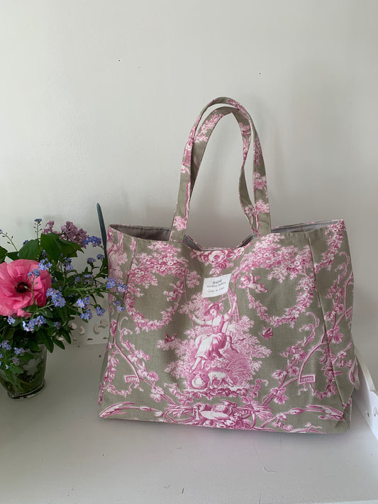Cabas - Jouy de Fruits Lila & Taupe