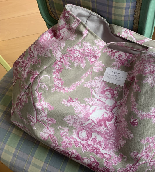 Cabas - Jouy de Fruits Lila & Taupe