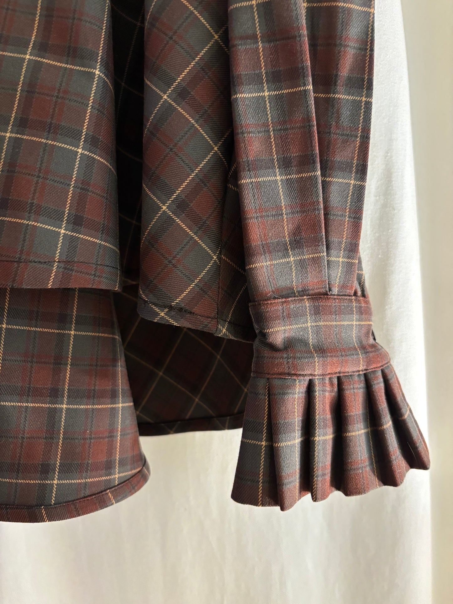 Précommande Chemise manche longue - Marie-Antoinette Tartan Pion Marron